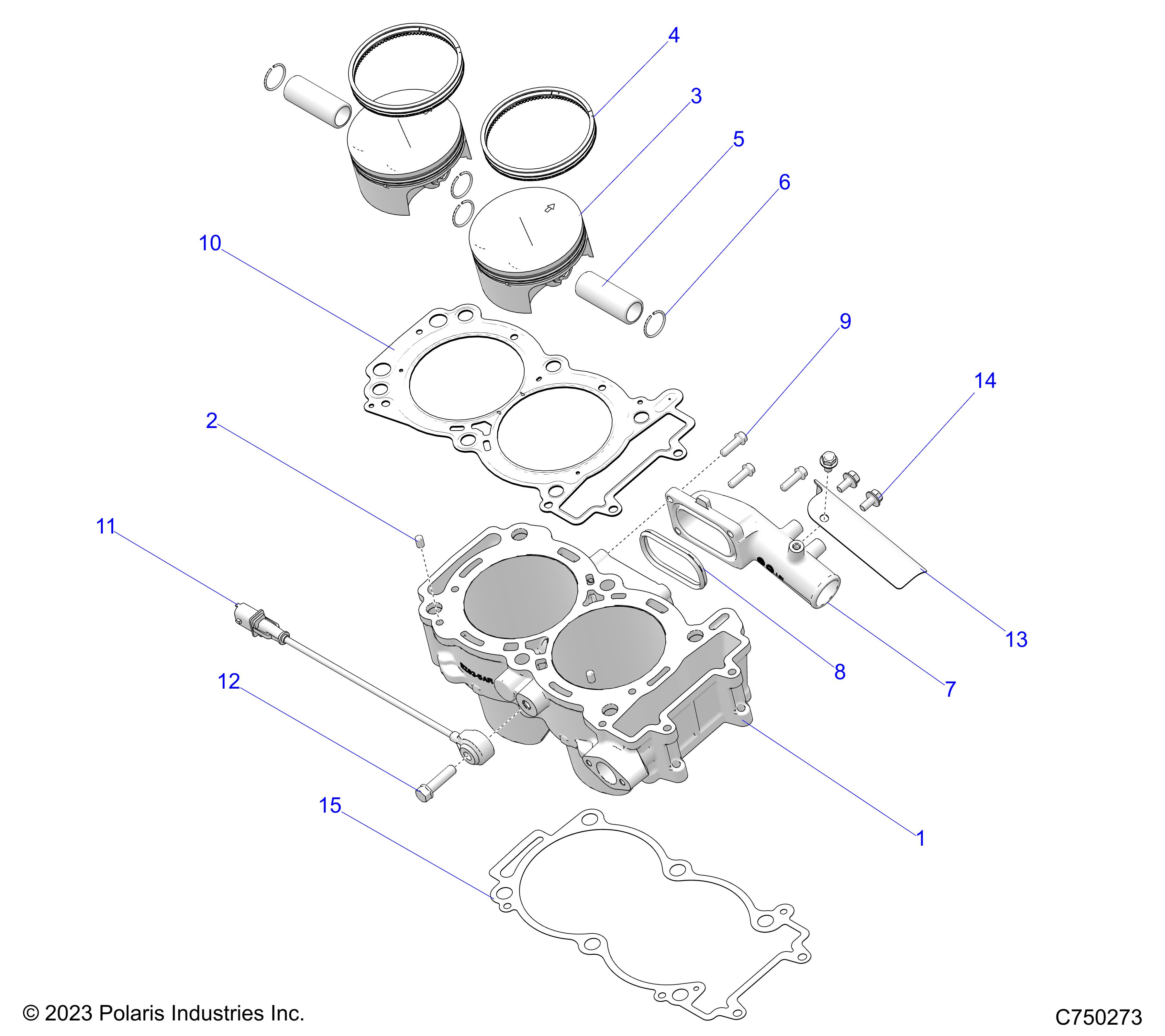 ENGINE, CYLINDER AND PISTON - Z25SPD92AA/AF/AL/BA/BL/BF (C750273)