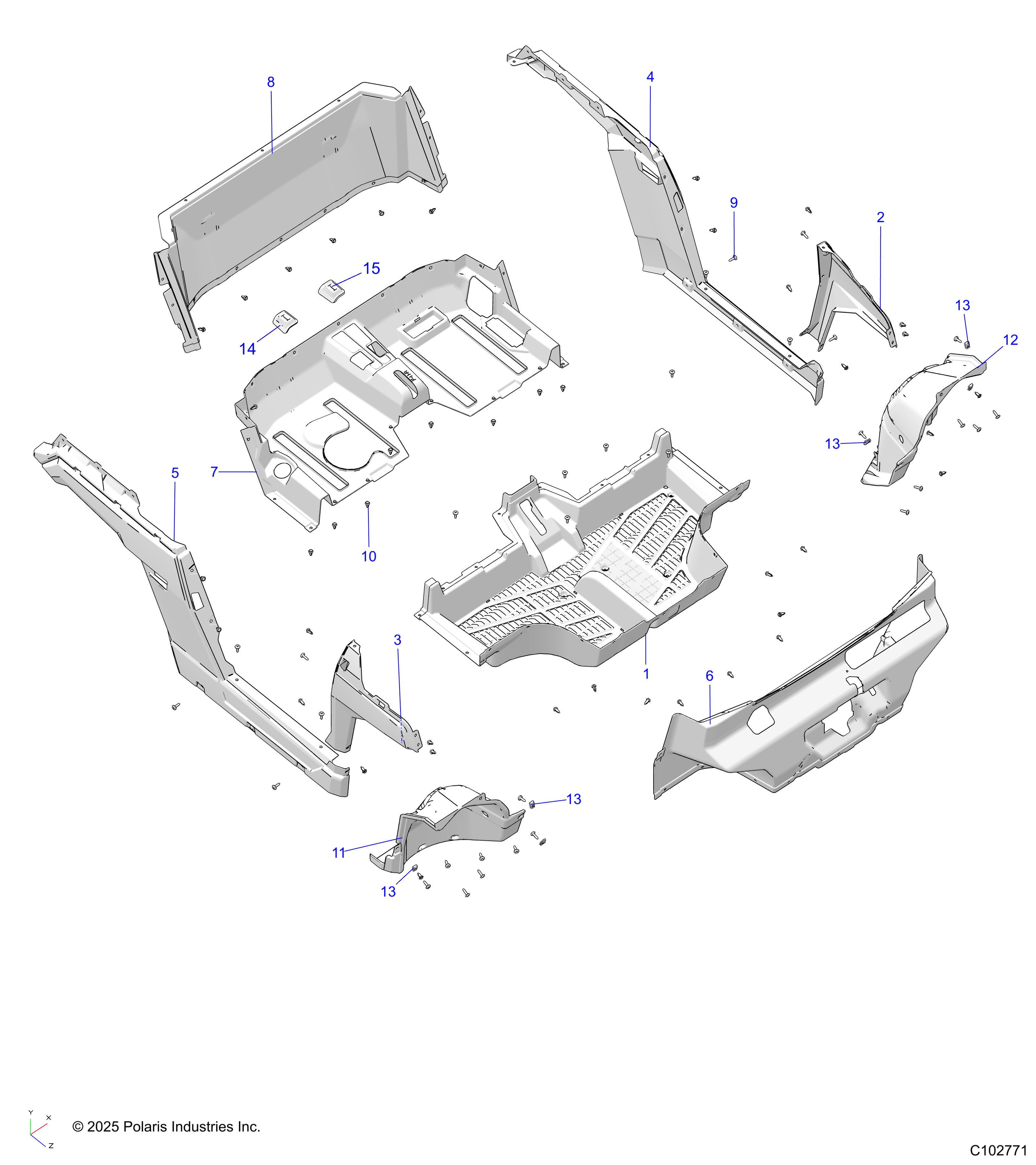 BODY, FLOOR AND ROCKER PANELS - R26HZA15A5/B5 (C102771)