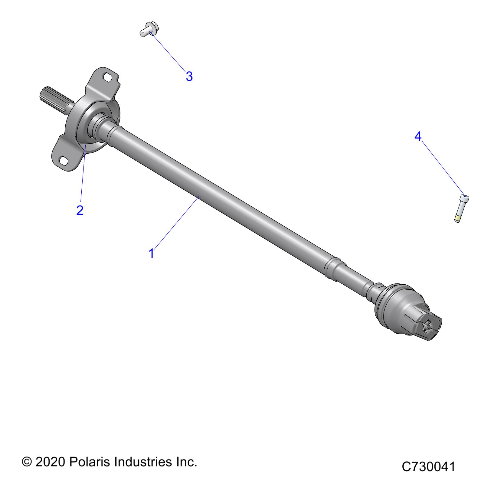 DRIVE TRAIN, FRONT PROP SHAFT - R21RRE99JA (C730041)