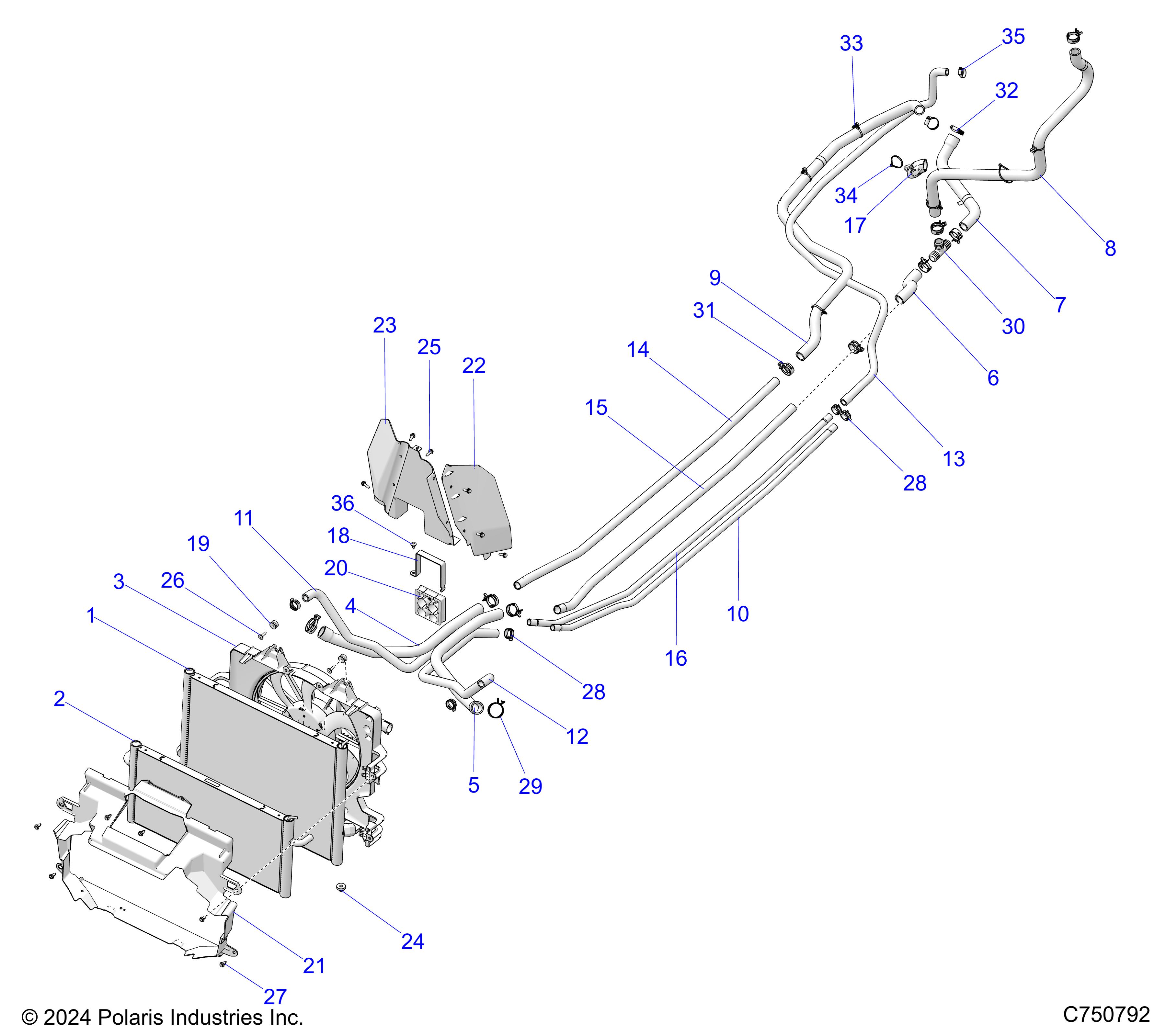 ENGINE, COOLING - Z25XPE92A/92B (C75792)