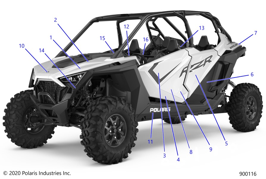 BODY, DECALS - Z20R4C92LE/LT (900116)