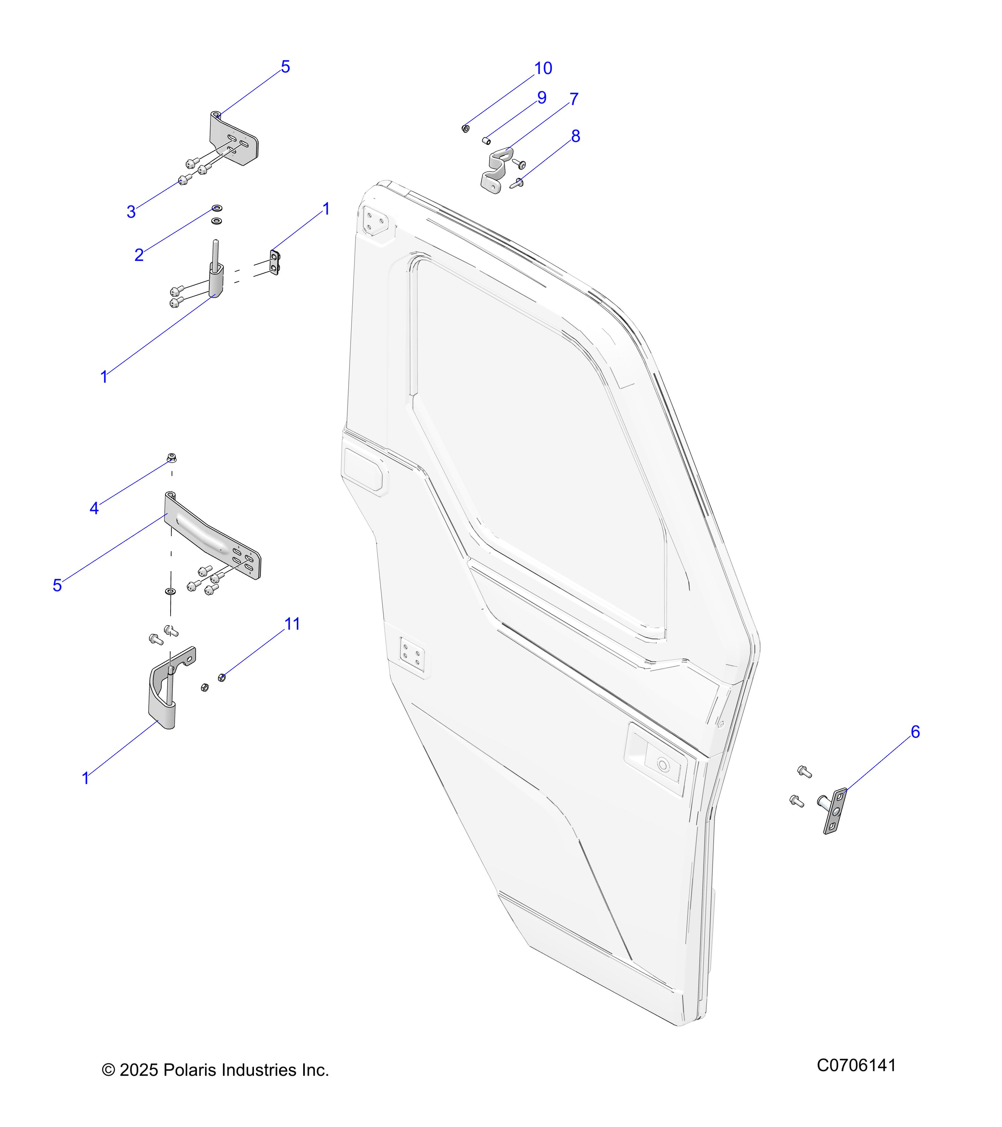 BODY, DOOR, FULL, MOUNTING - R25RRU99A9/AL/AP/AS/B9/BL/BP/BS (C0706141)