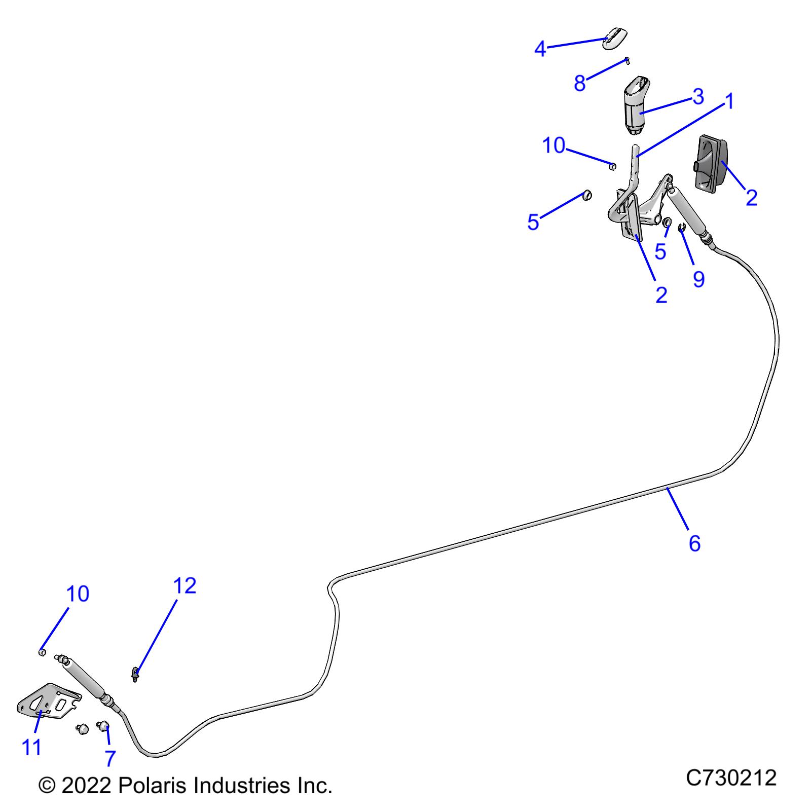 DRIVE TRAIN, GEAR SELECTOR - R23MAA5AJ1 (C730212)