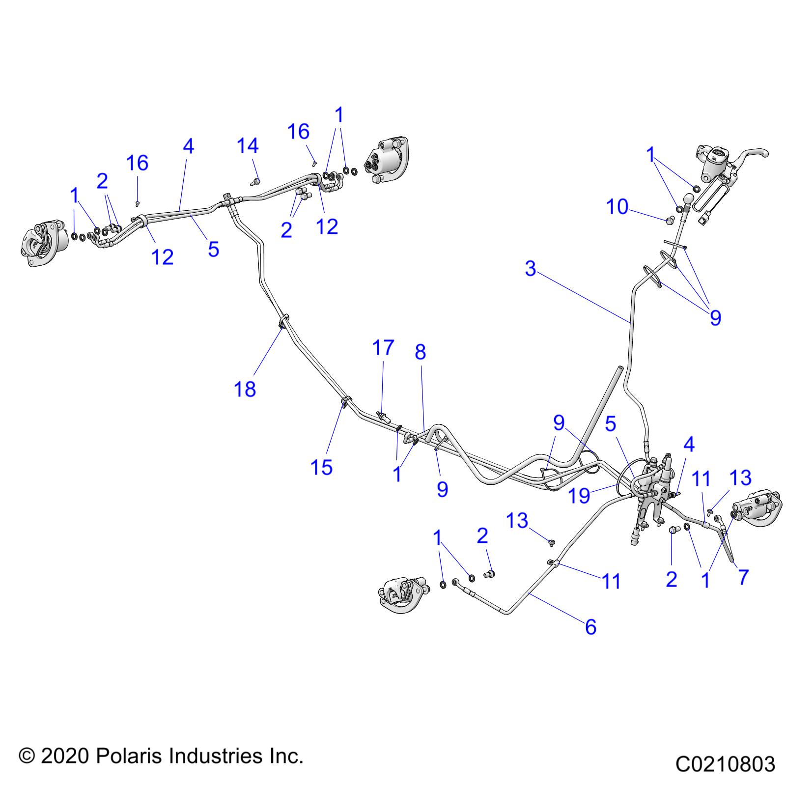 BRAKES, BRAKE LINES - A24SVE95PG (C0210803)