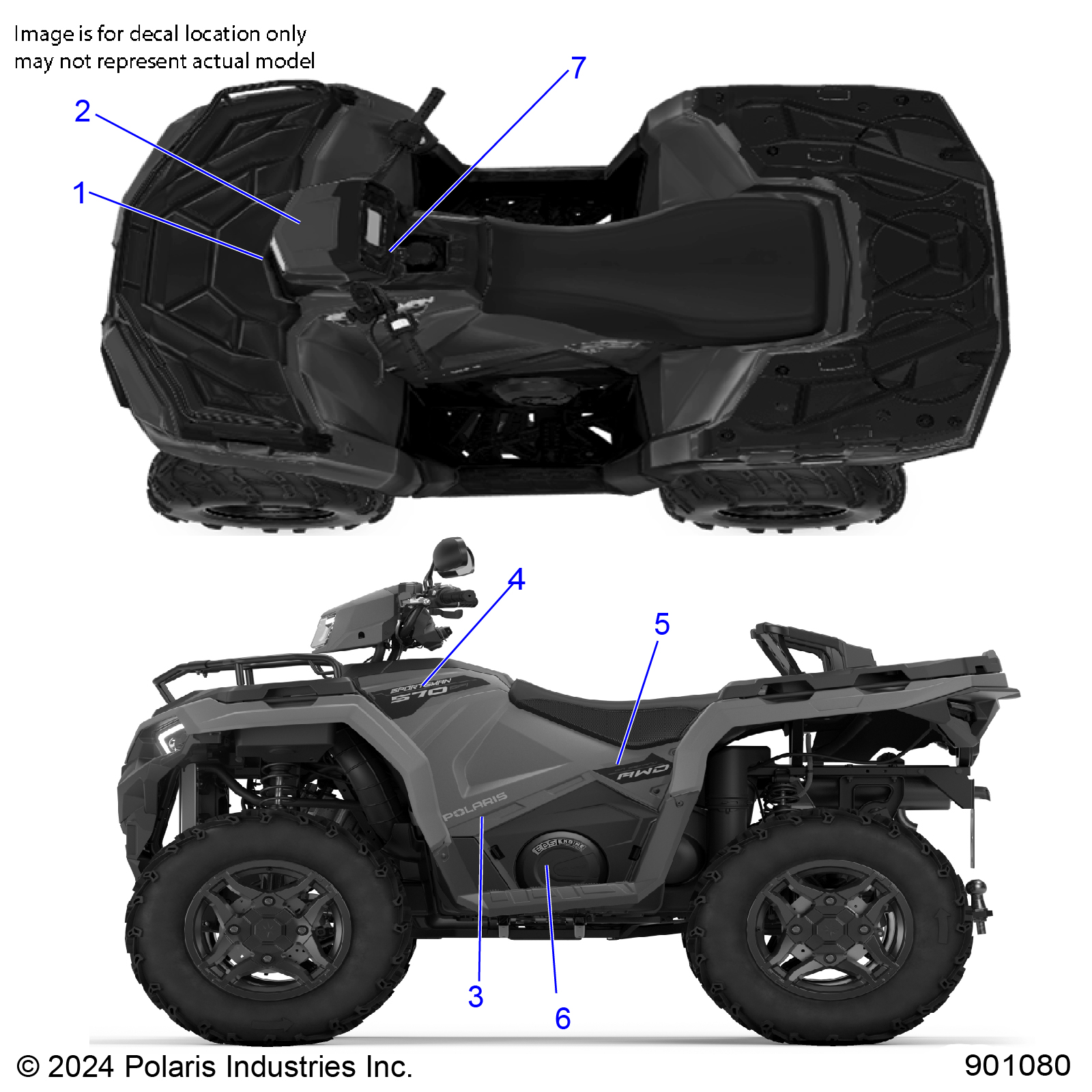 BODY, DECALS, GRAPHIC - A25SEE57CY (901080)