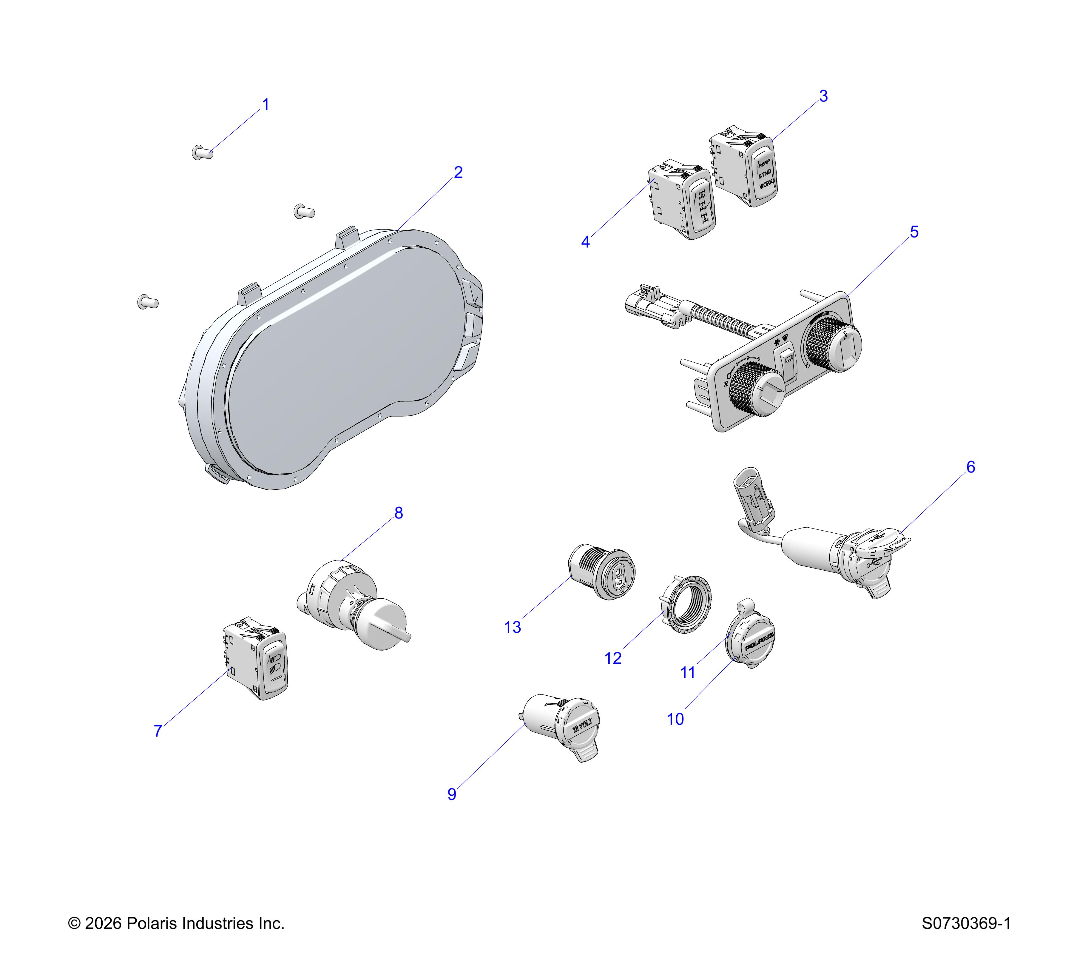 ELECTRICAL, DASH COMPONENTS