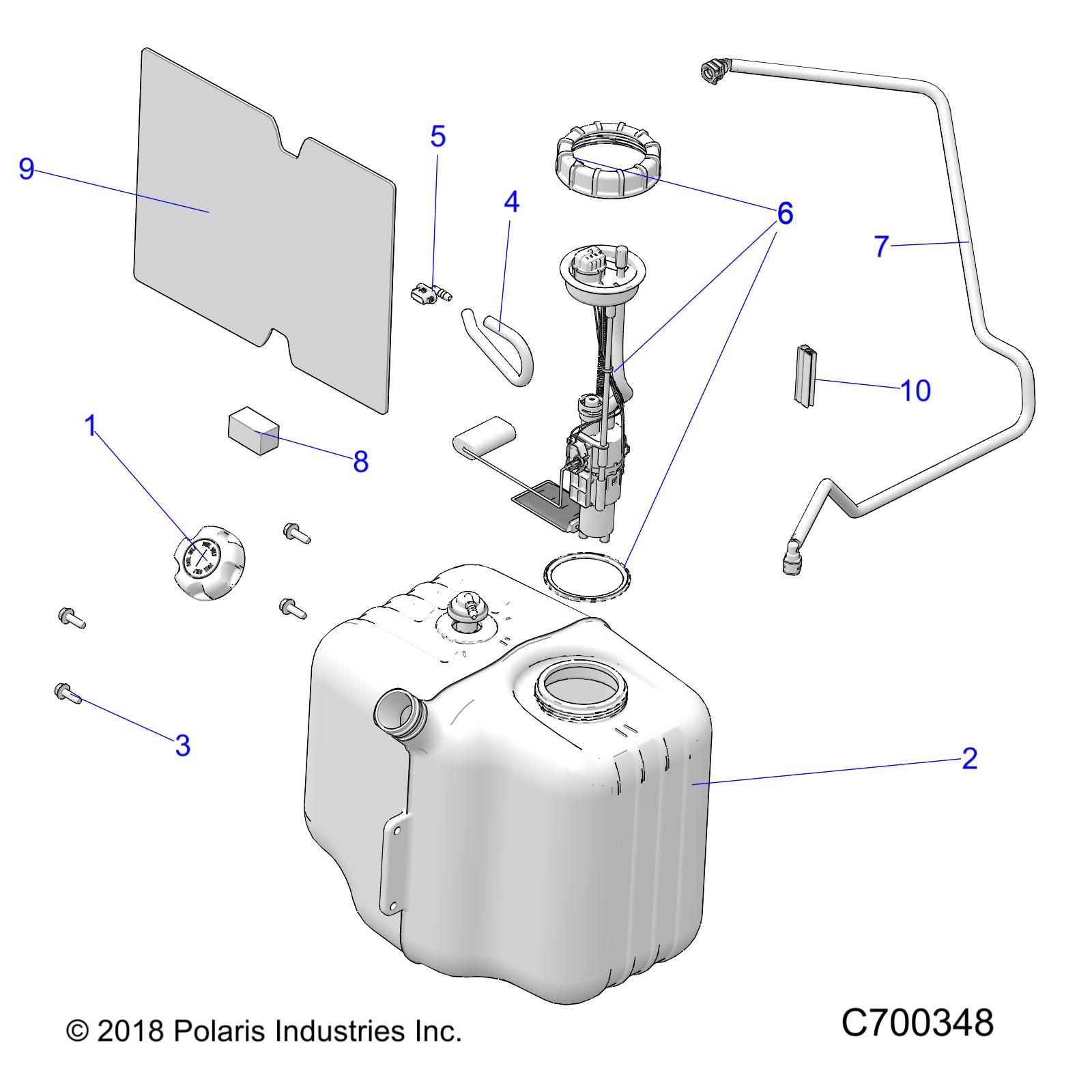 BODY, FUEL TANK ASM. - R21M4A57B1/B9/EBX (C700348)