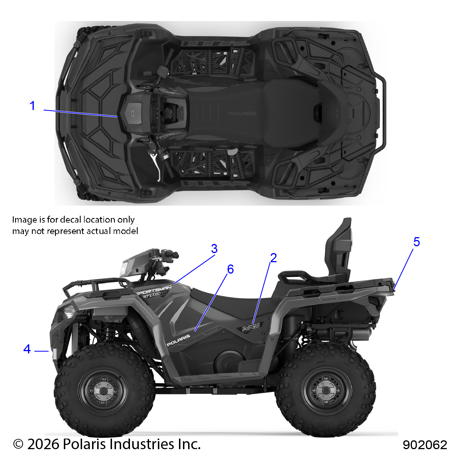 BODY, DECALS, GRAPHIC - A26SDA57A7 (902062)