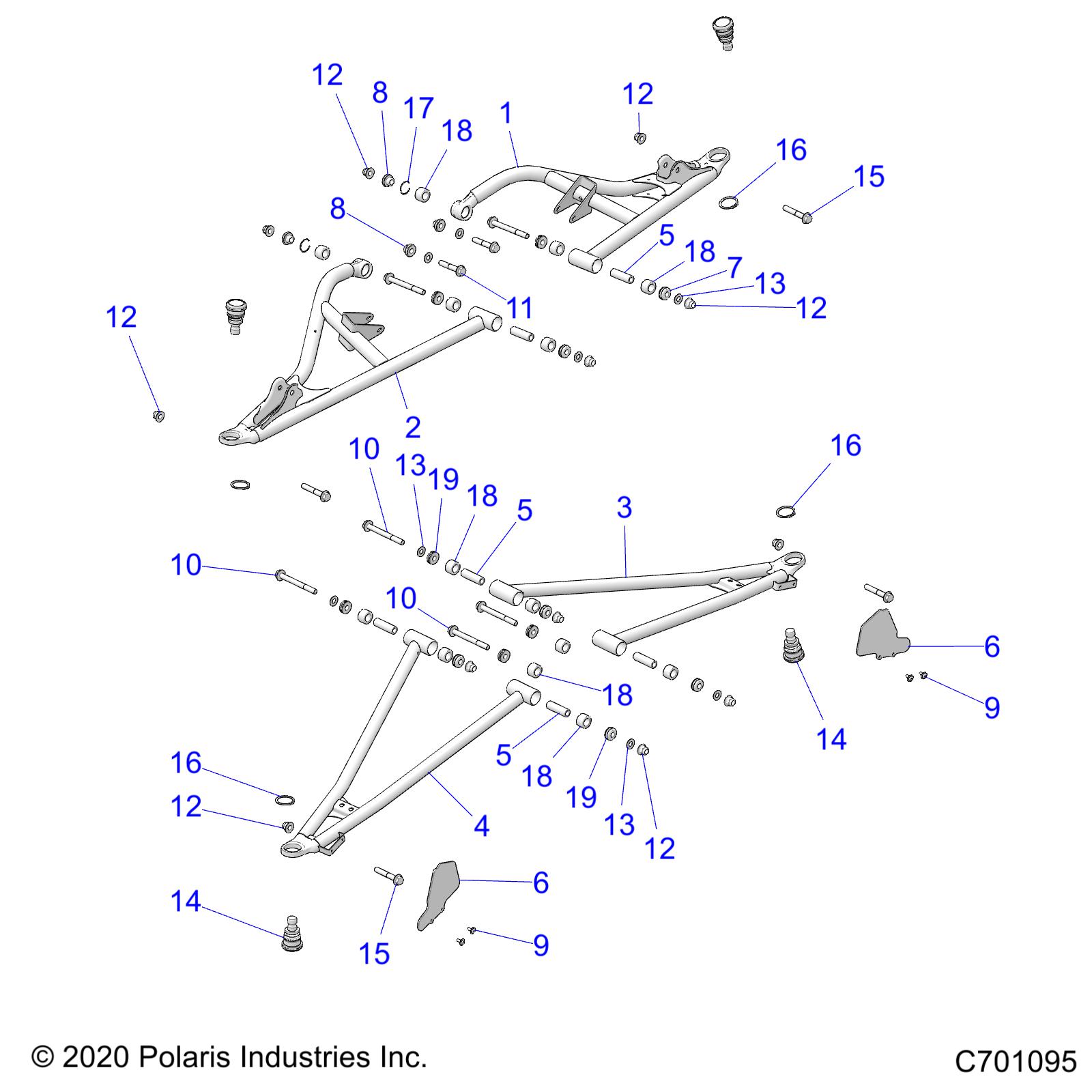 SUSPENSION, FRONT CONTROL ARMS - Z22NAS99CK/FK (C701095)