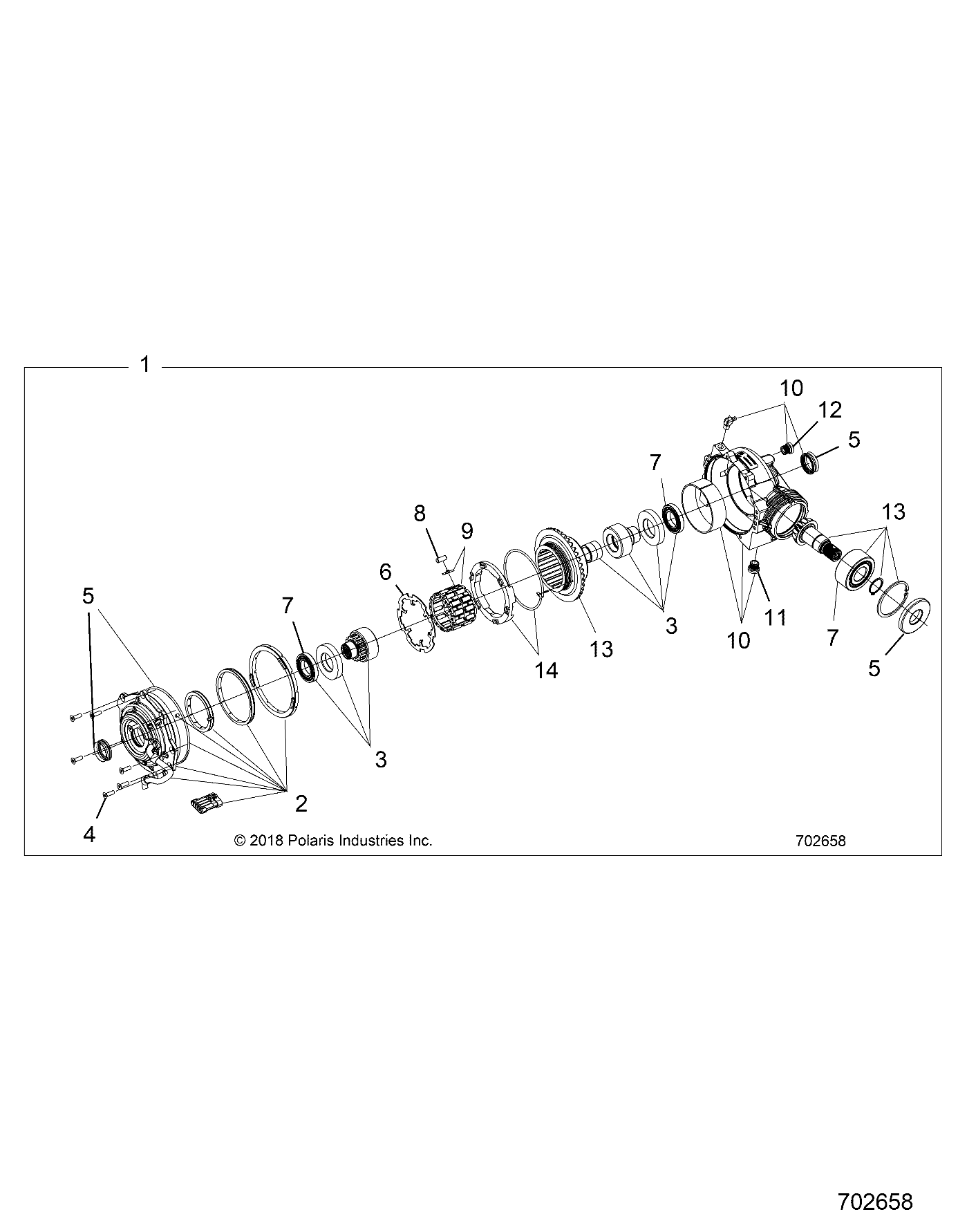 DRIVE TRAIN, FRONT GEARCASE INTERNALS - R21RRE99DP (702658)