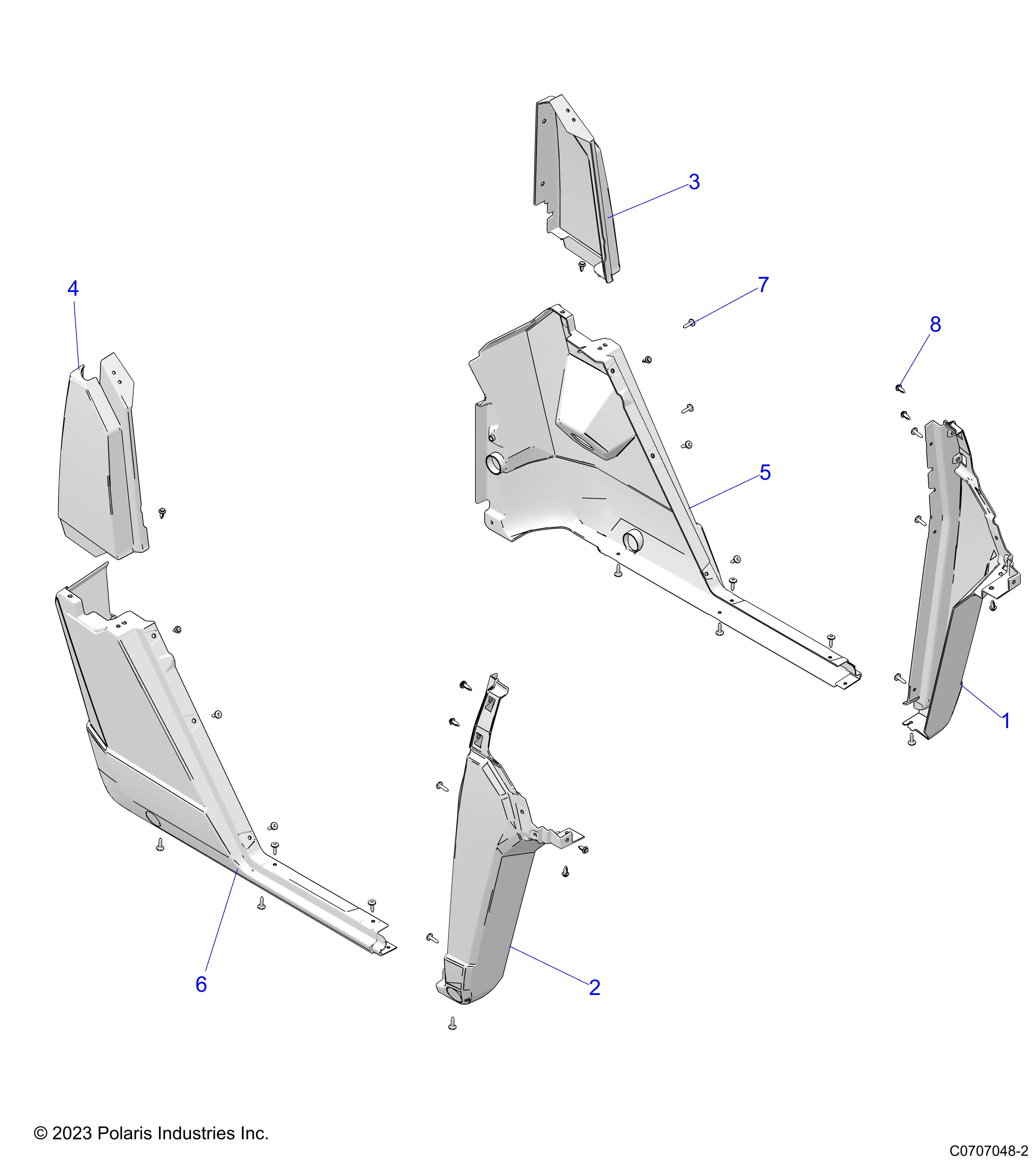 BODY, ROCKER PANELS - D25P2AD4B4/GD/UD/WD4B4 (C700418-5)