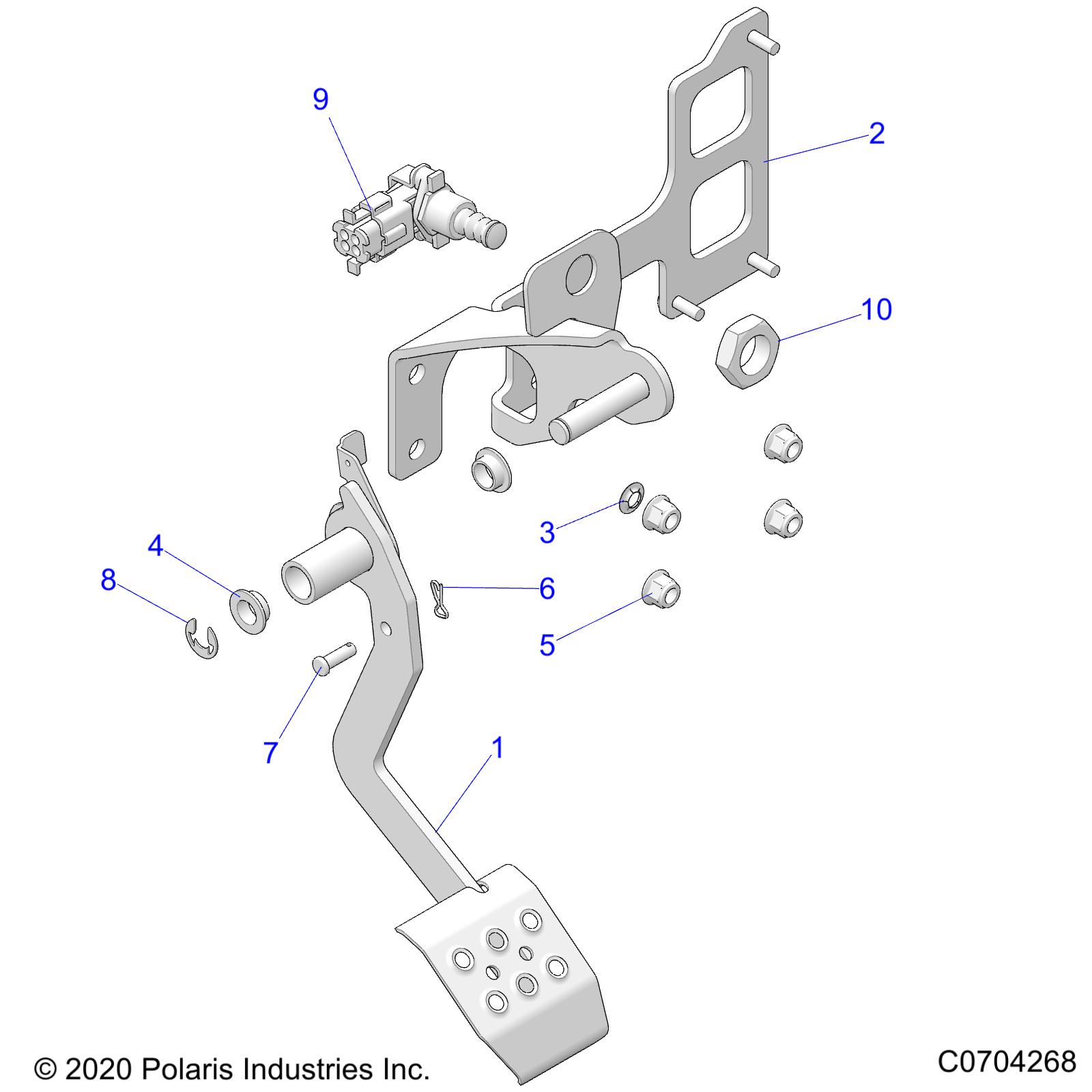 BRAKES, PEDAL,TRACTOR - Z21ASS99C5 (C0704268)