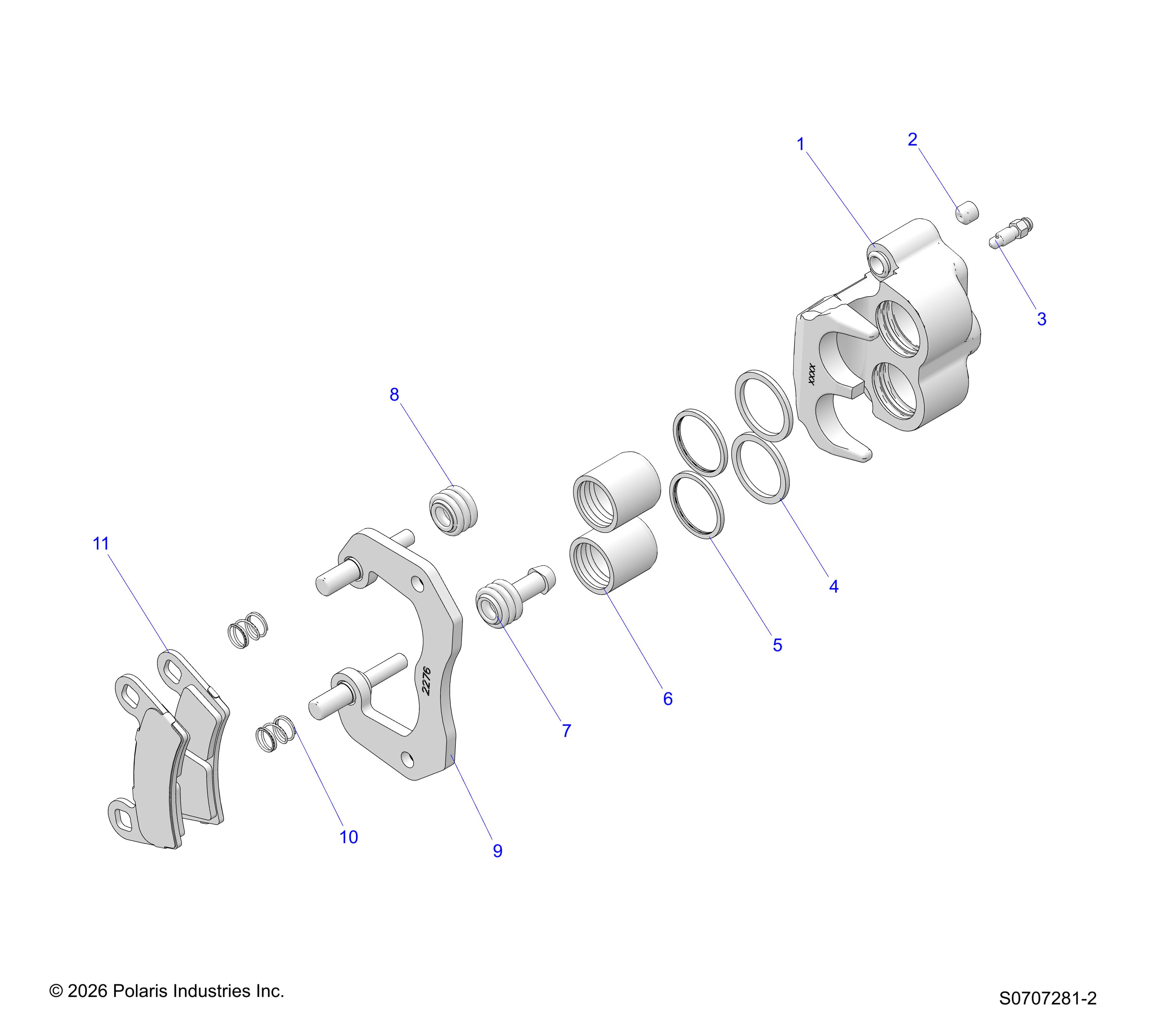 BRAKES, REAR CALIPER