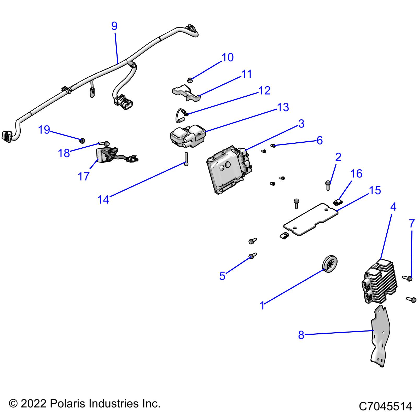 ELECTRICAL, HARNESS COMPONENTS - Z22A5P87A5 (C701024-3)