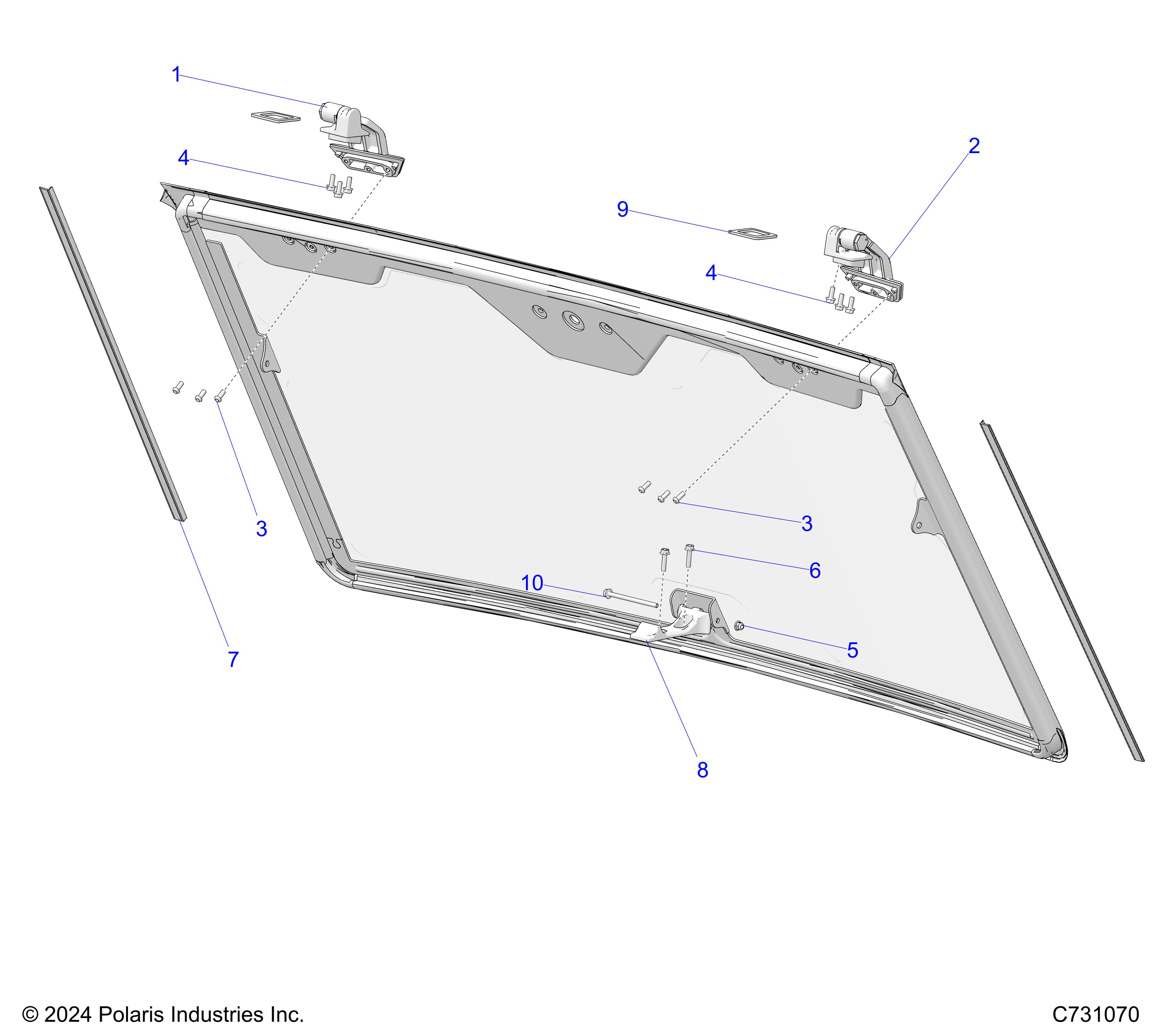 BODY, WINDSHIELD - R25XAL1RBD/BM (C731070)