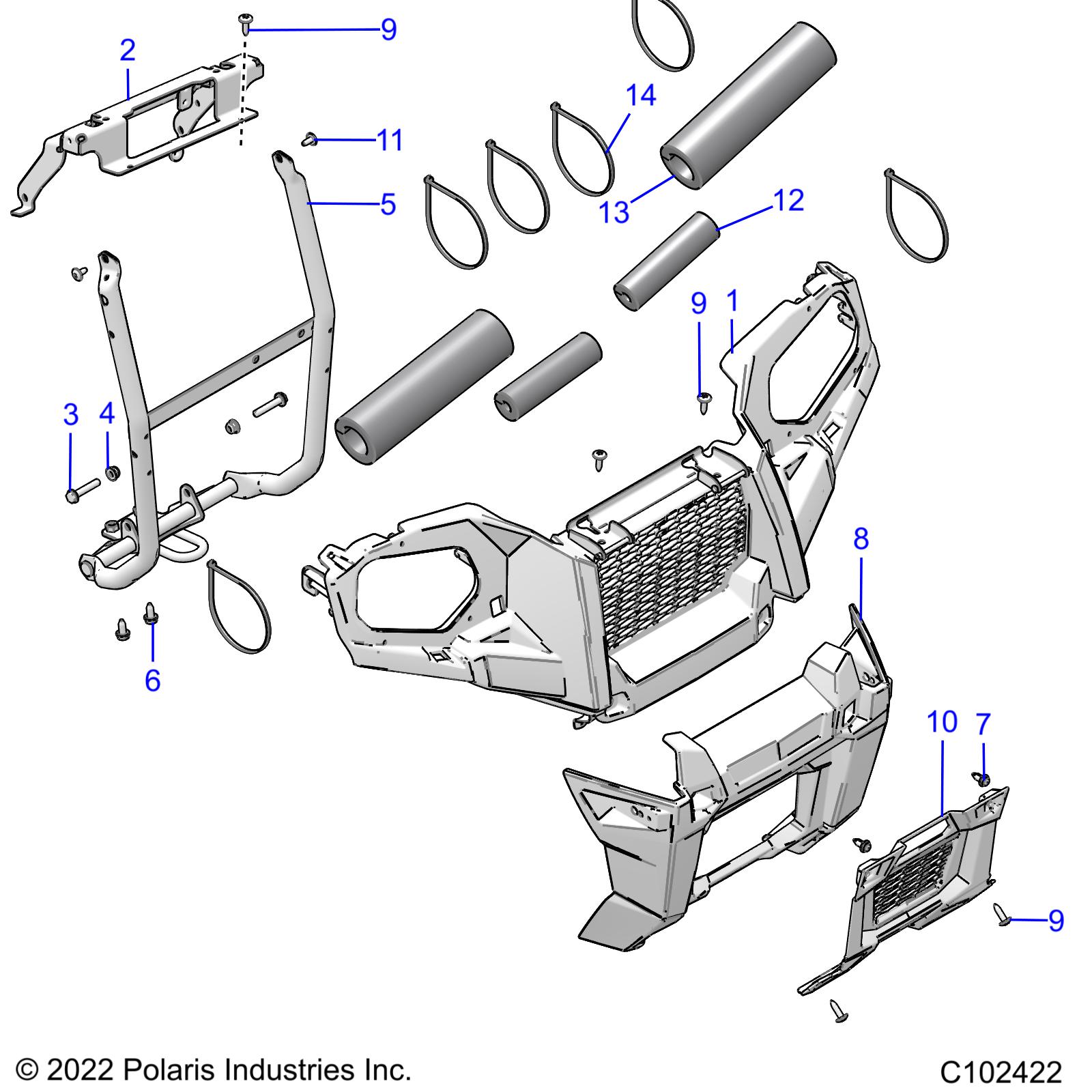 BODY, FRONT BUMPER and MOUNTING - A23SJS57CX (C102422)