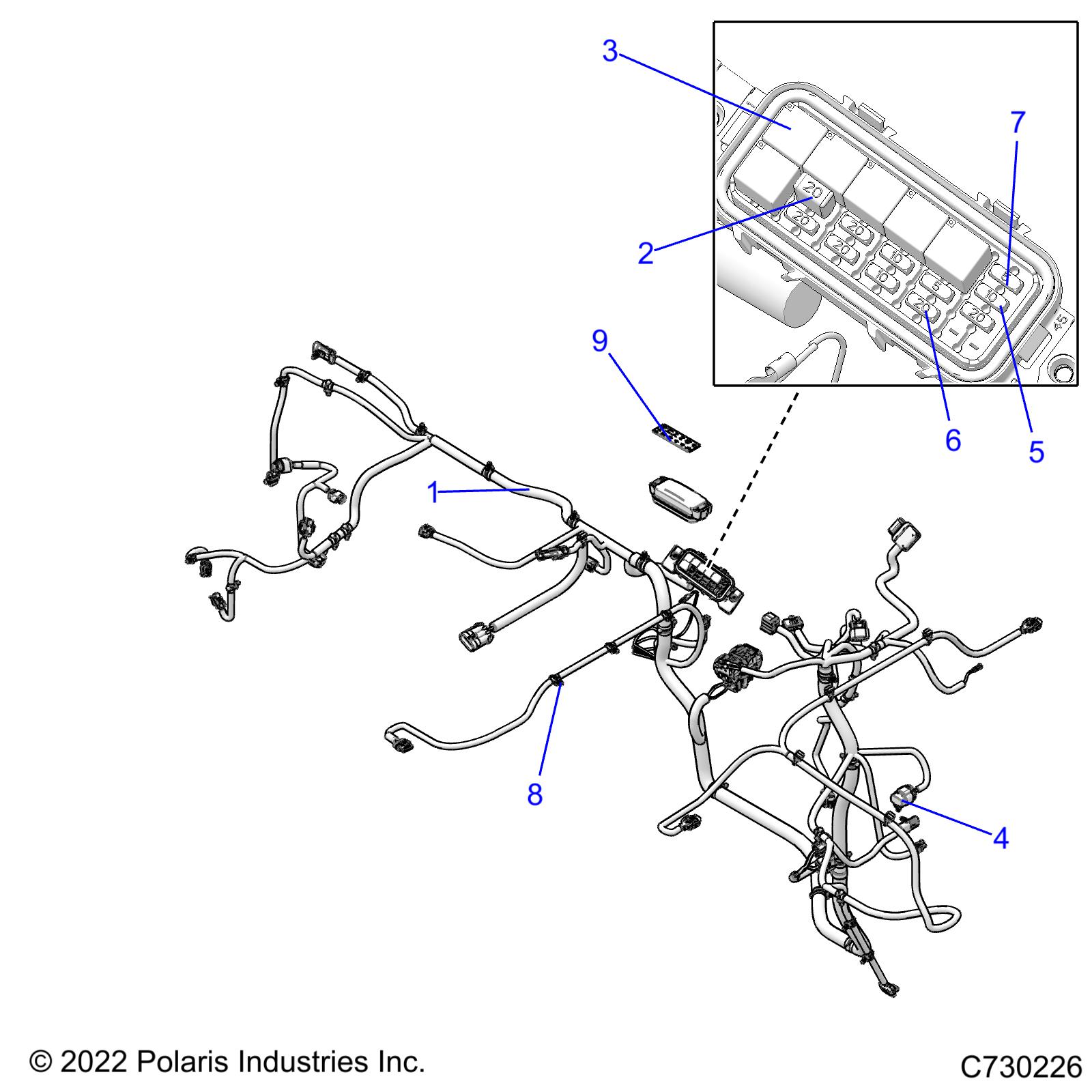 ELECTRICAL, WIRE HARNESSES - R23MAE57DX (C730226)