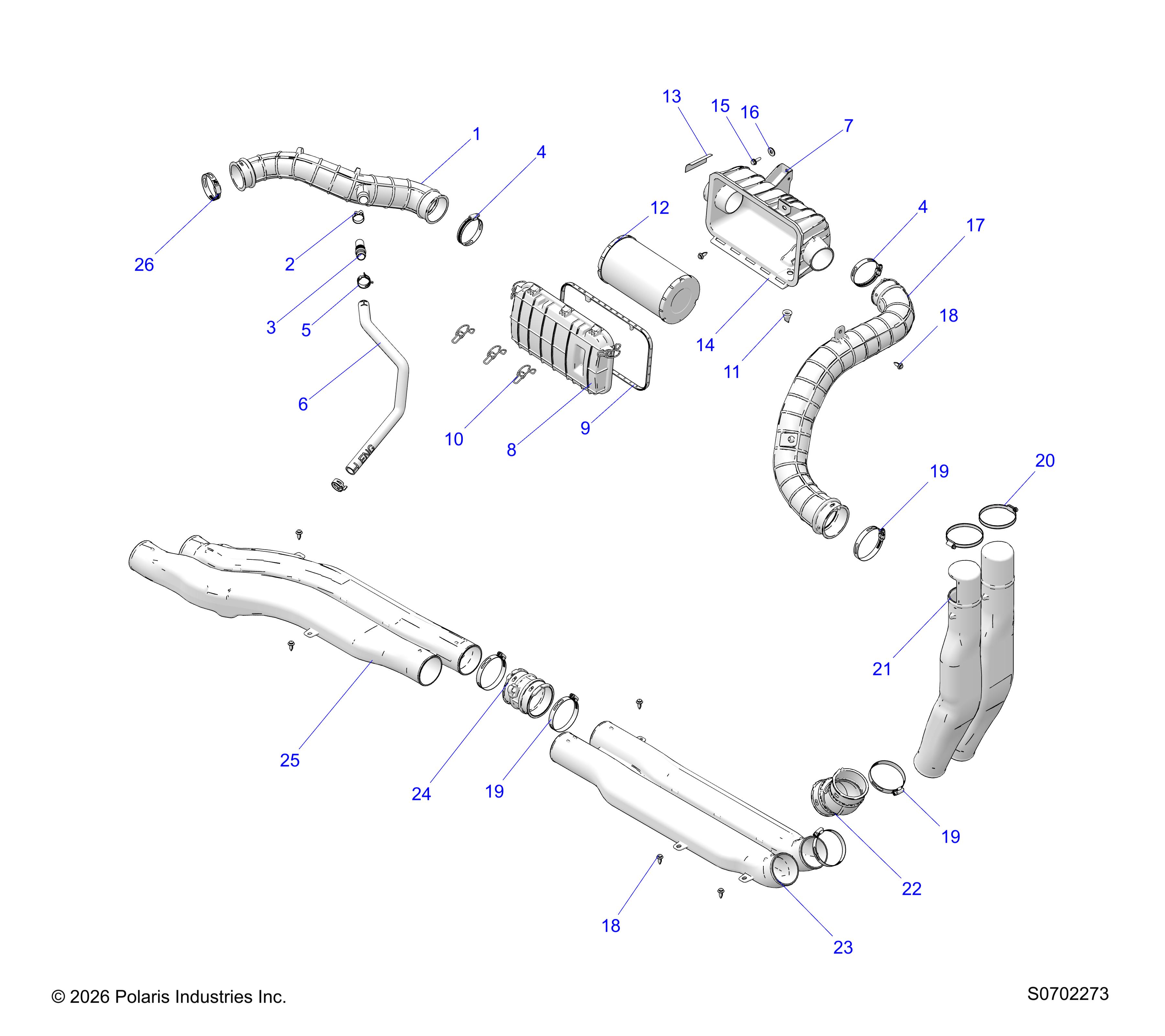 ENGINE, AIR INTAKE SYSTEM - R26RST99AL (S0702273)