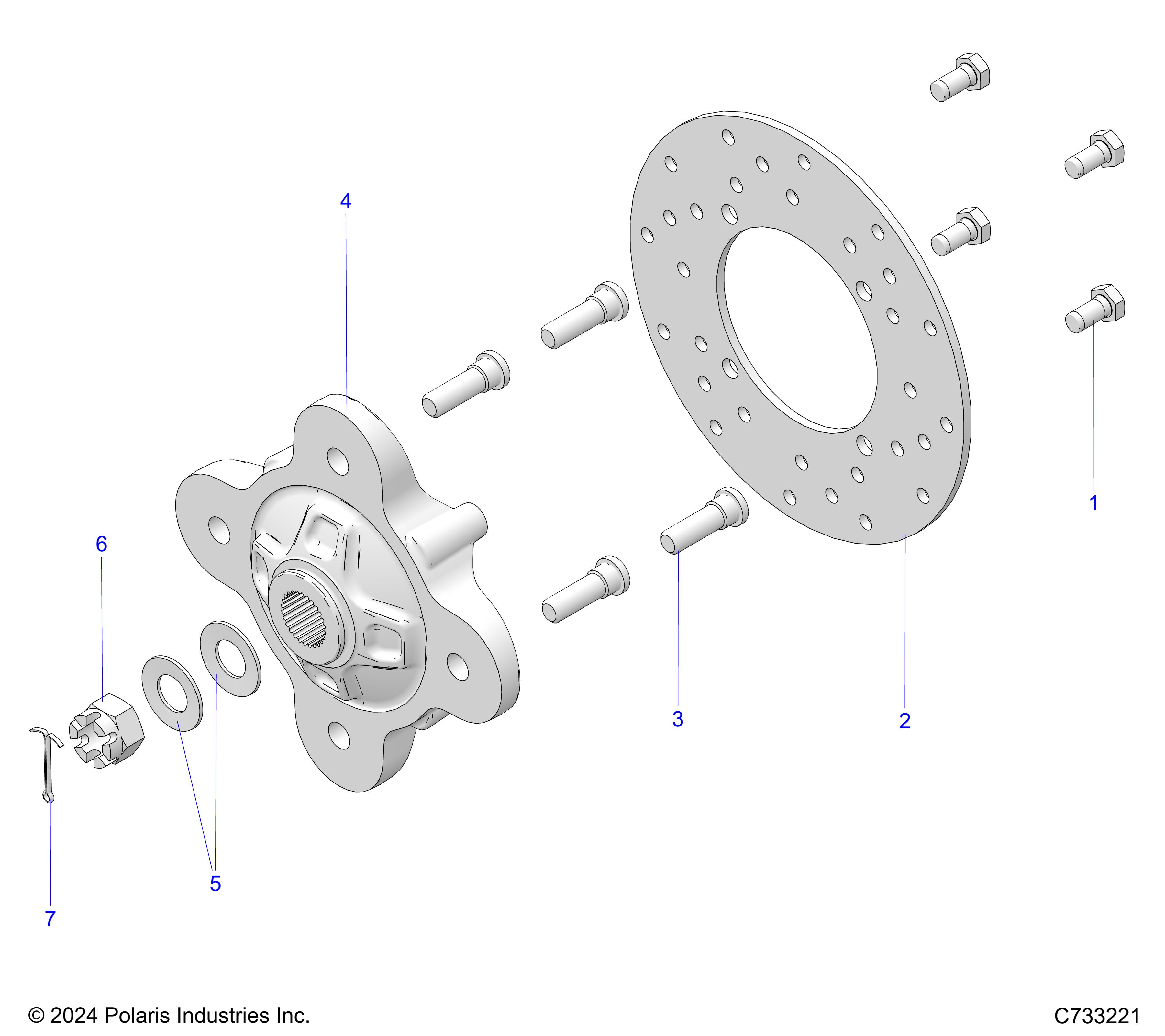 SUSPENSION, REAR HUB - R15RTAD1FA (C733221)