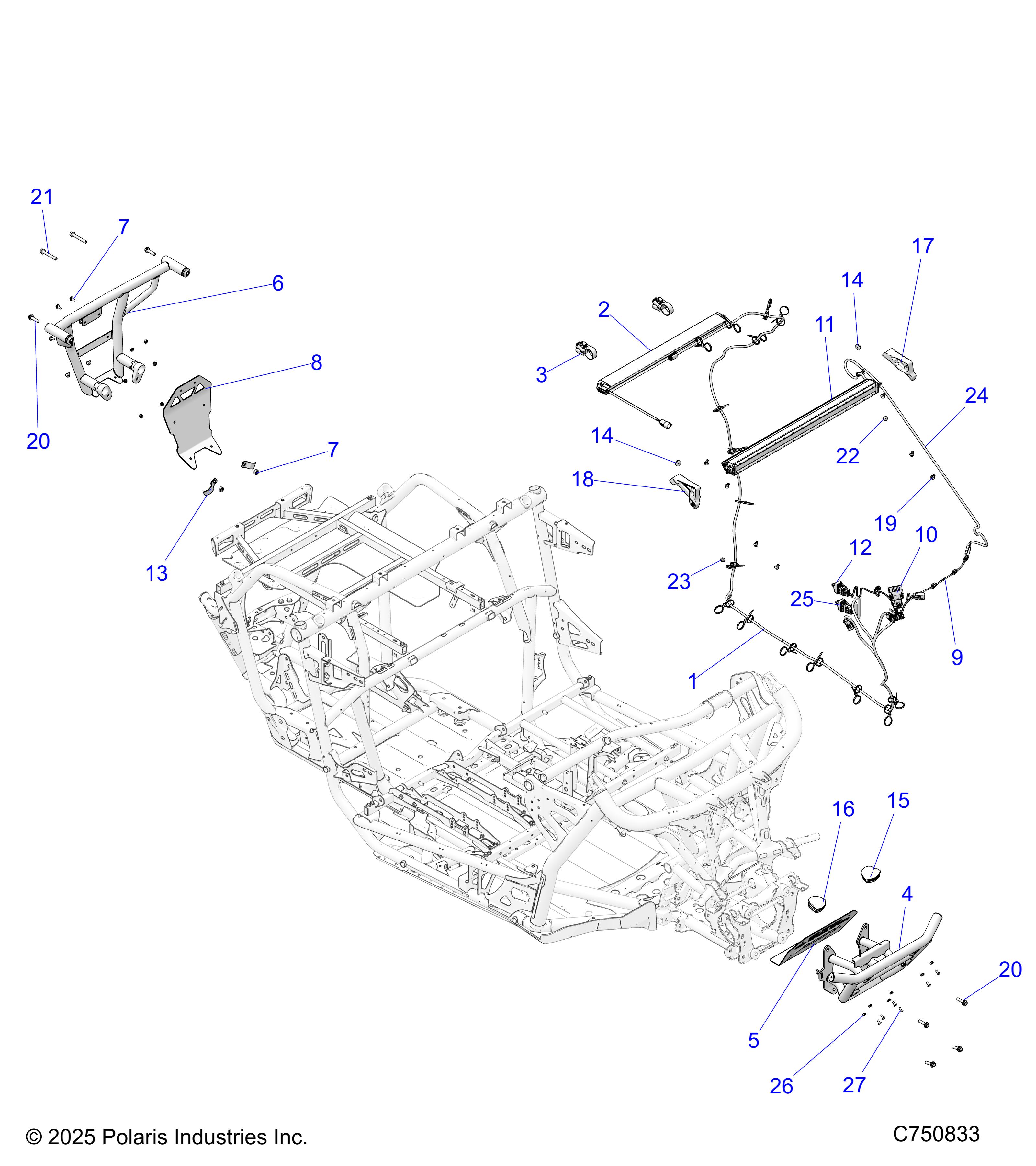 ACCESSORY, BUMPERS AND ROCKERS - Z25RPP2KBL (C750833)