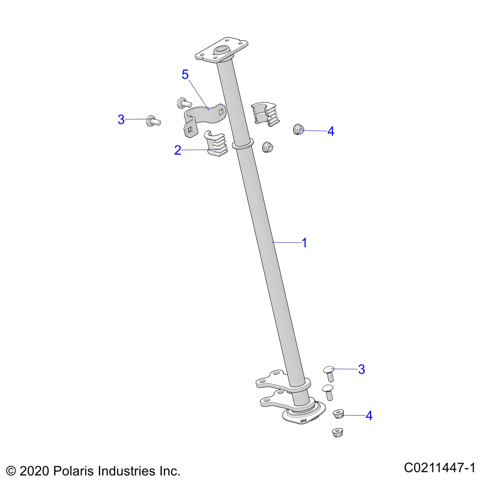 STEERING POST - A21SEG57A1/A3/A5 (C0211447-1)