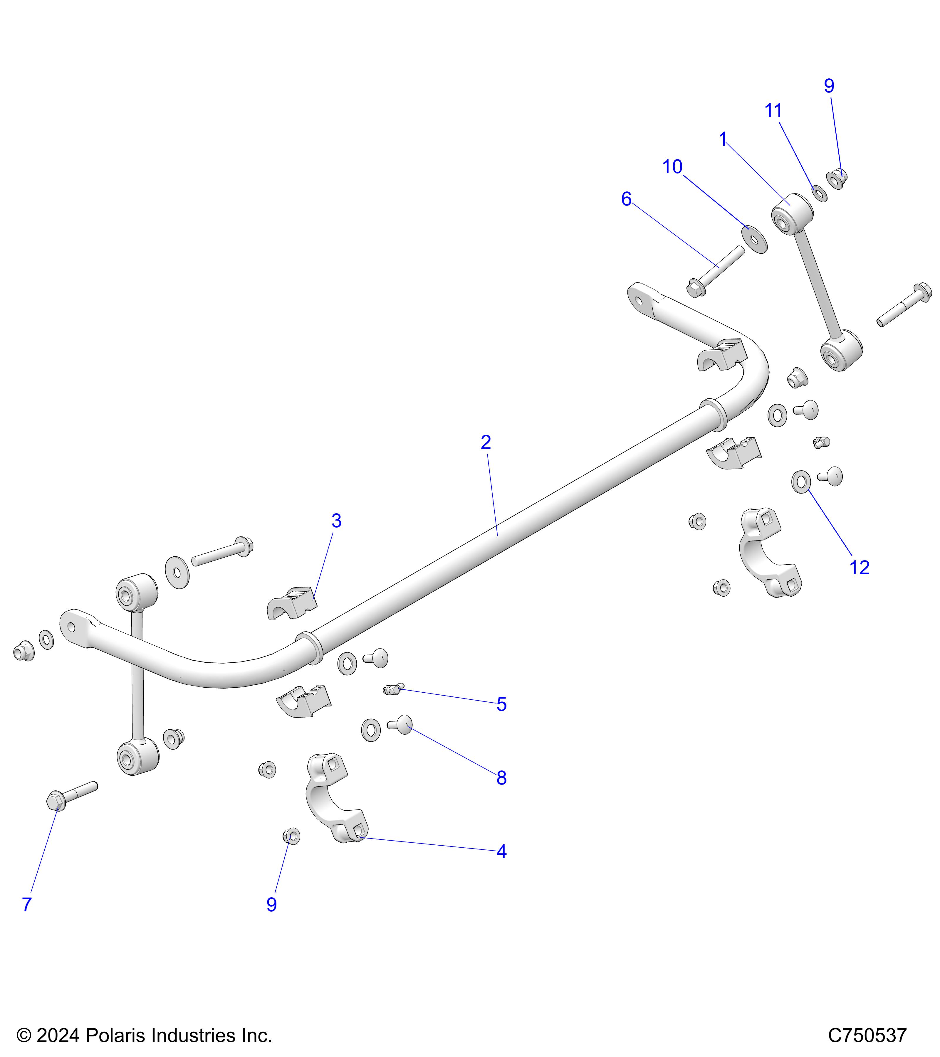 SUSPENSION, STABILIZER BAR, REAR - Z25NMB99A4/B4 (C750537)