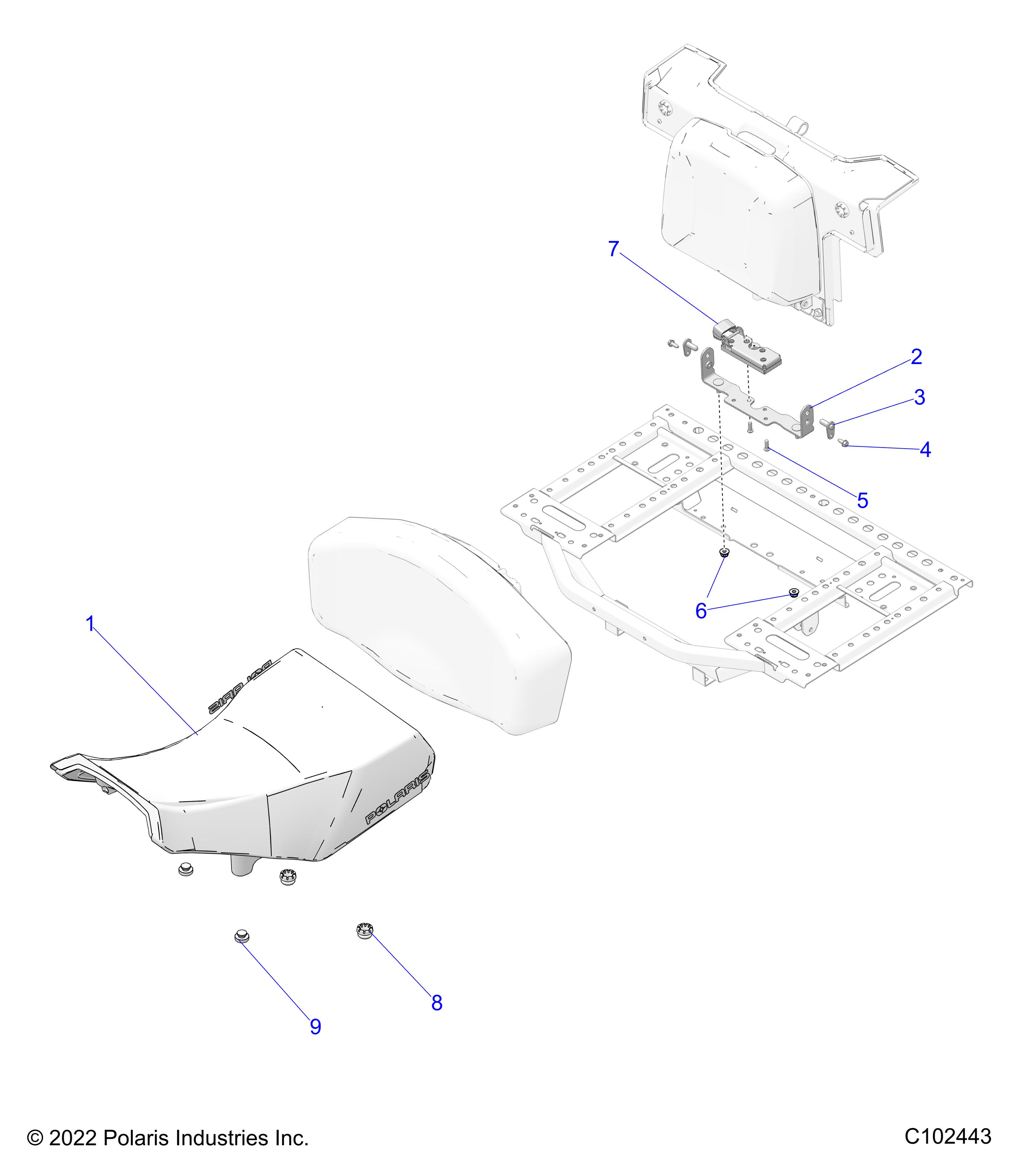 BODY, SEAT, OPERATOR - A25SWE57AL (C102443)