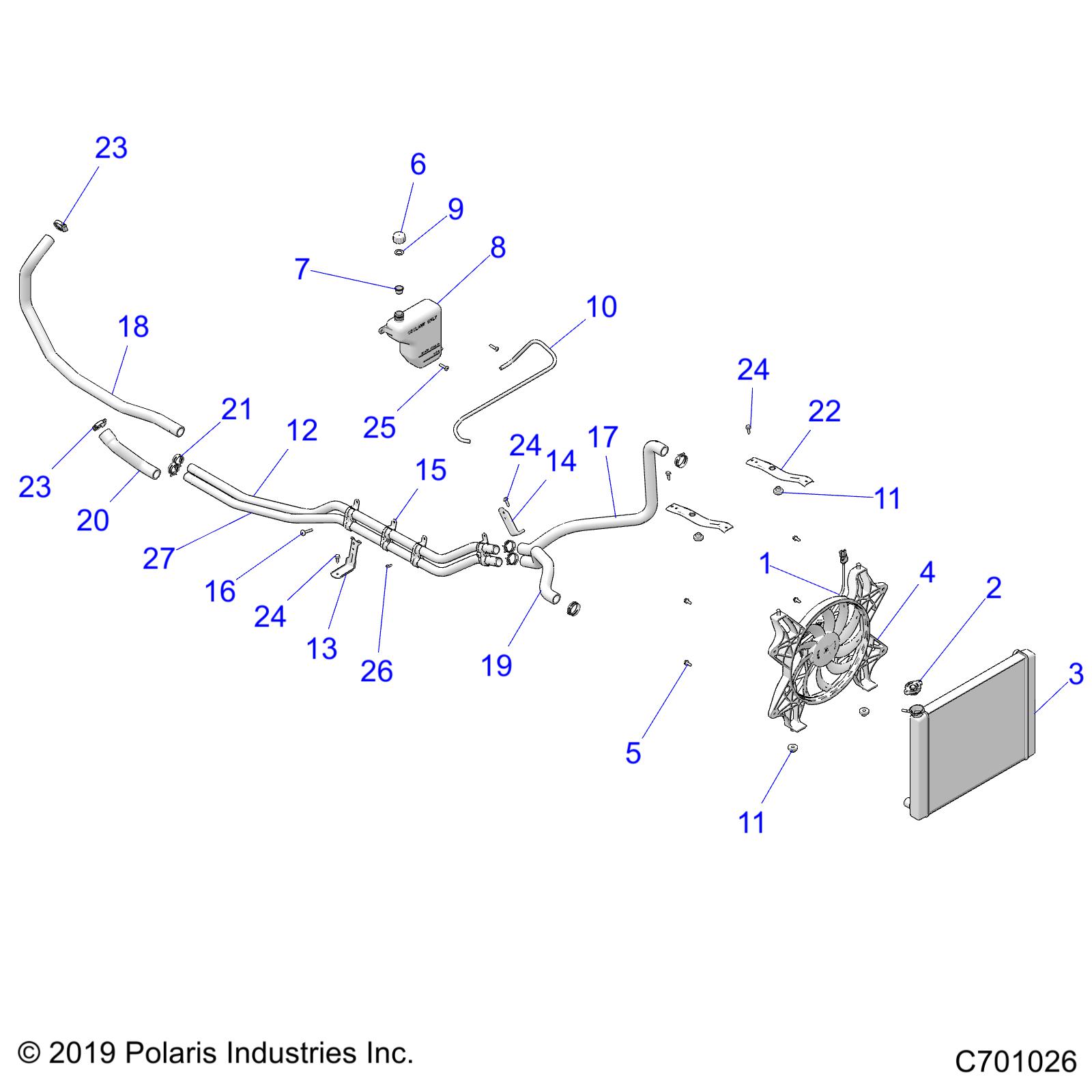 ENGINE, COOLING SYSTEM - Z20ASA87B2/E87BH/BW/LW (C701026)