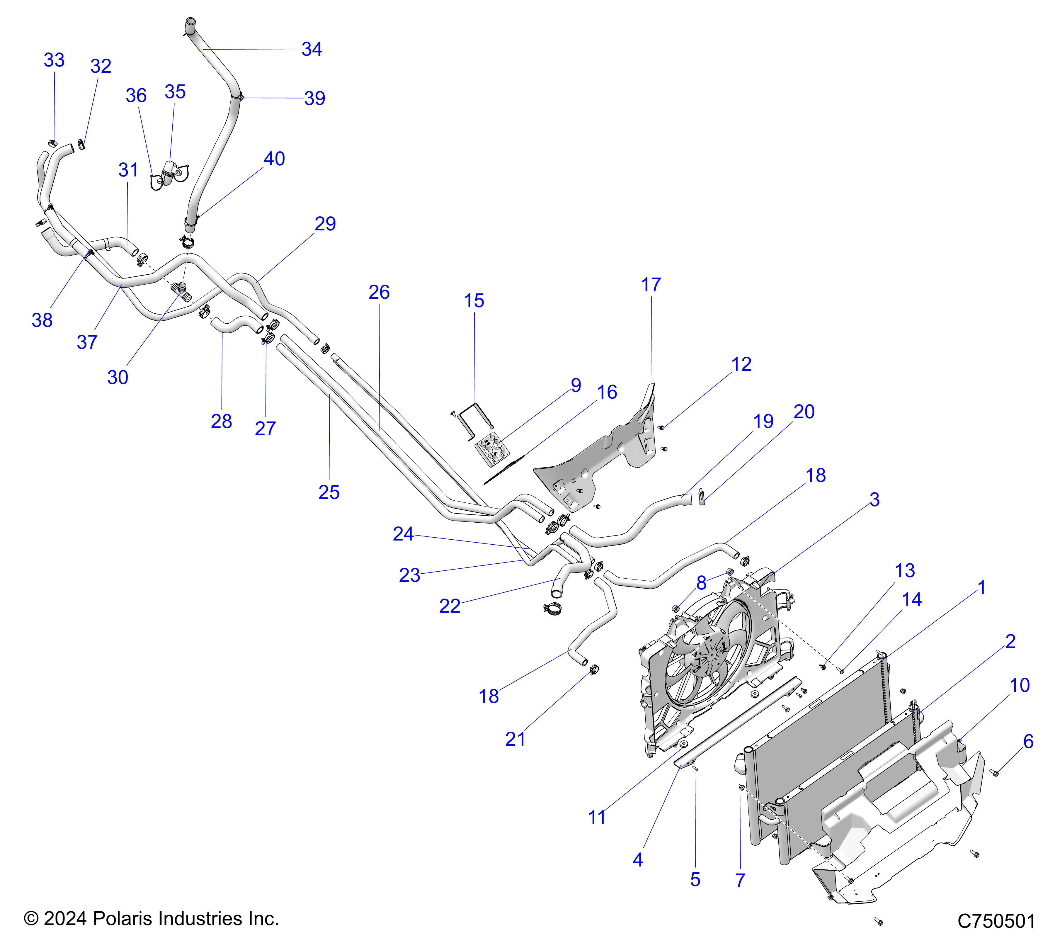 ENGINE, COOLING - Z25SPD92AA/AF/AL/BA/BL/BF (C750501)