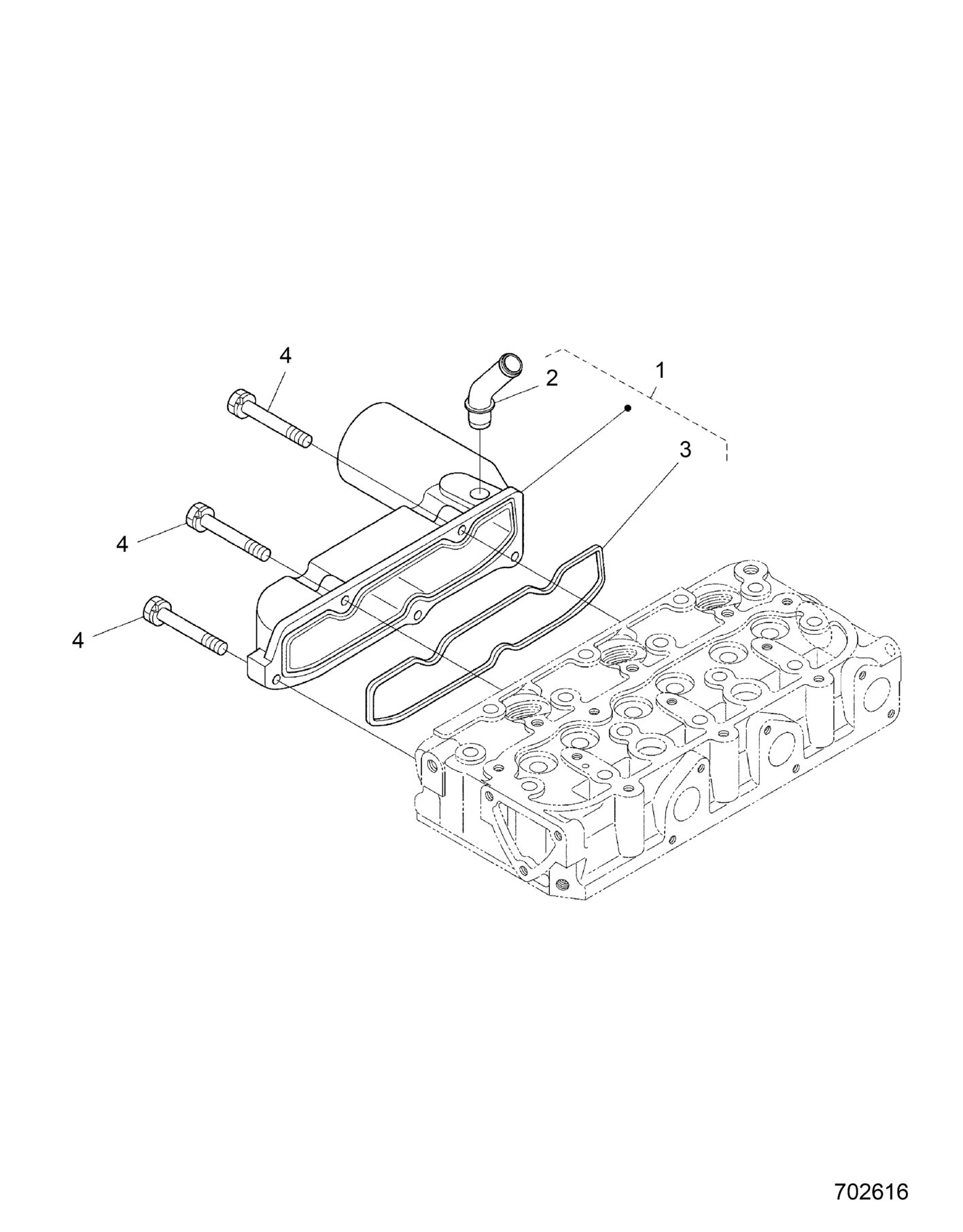 ENGINE, INLET MANIFOLD - D26P4ED4D4 (702616)