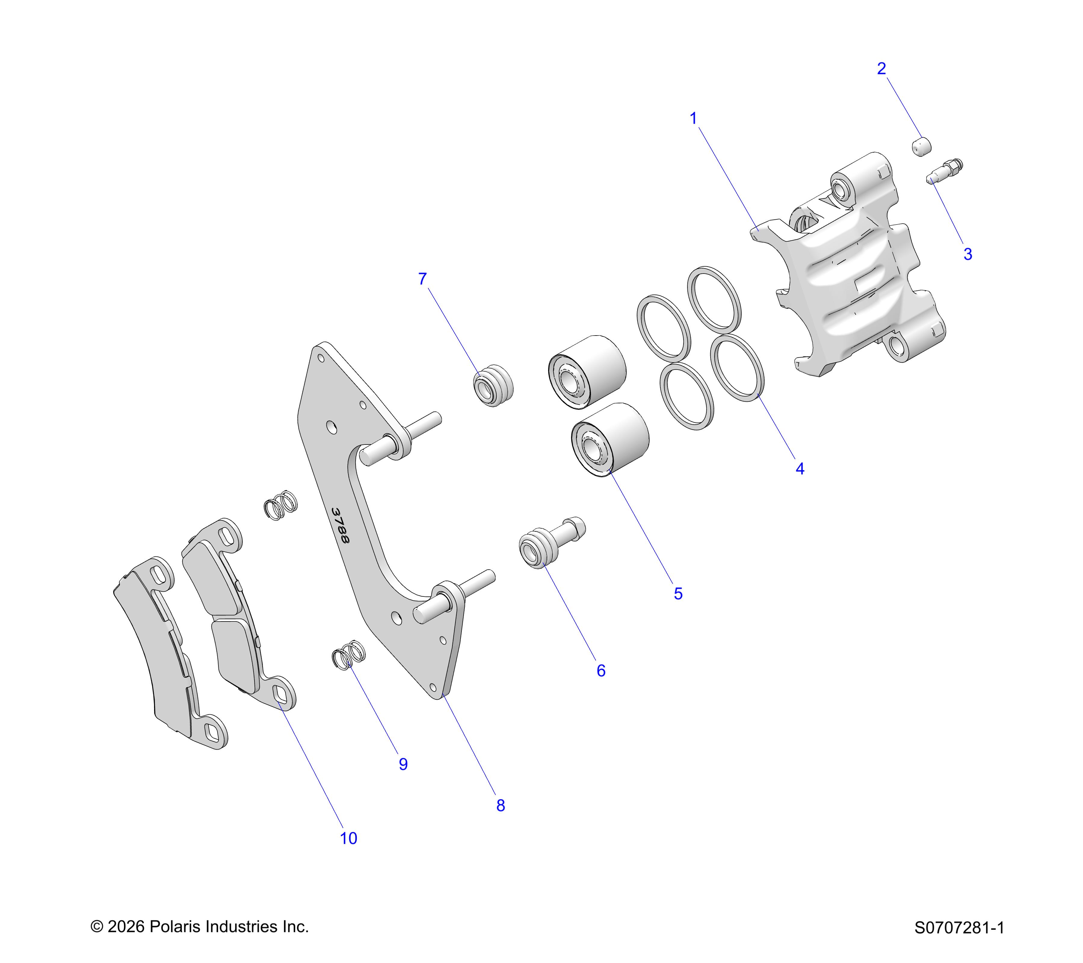 BRAKES, FRONT CALIPER
