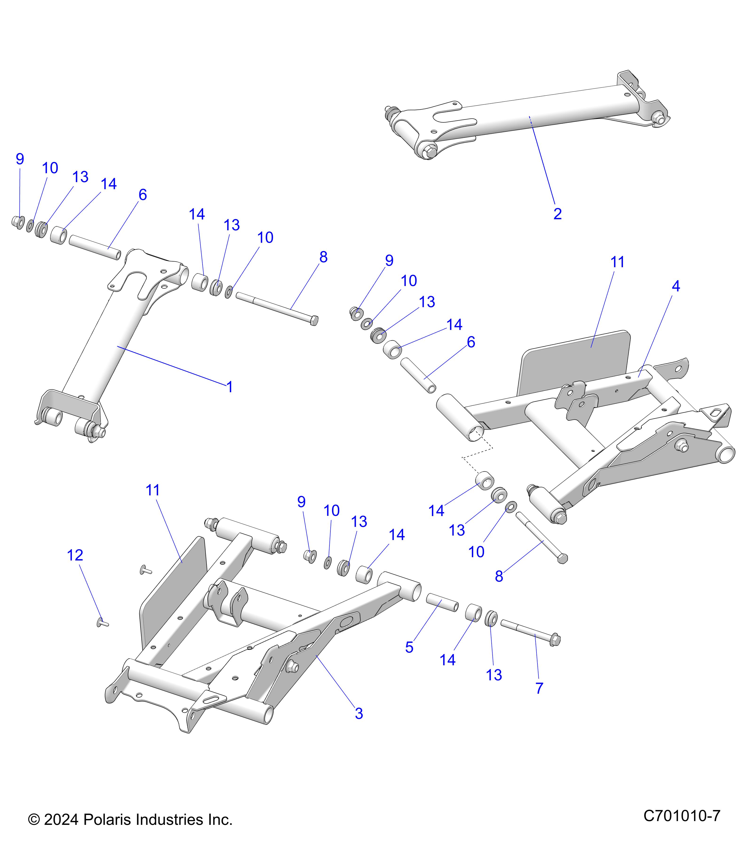 SUSPENSION, REAR CONTROL ARMS - Z25ASE99P5 (C701010-7)