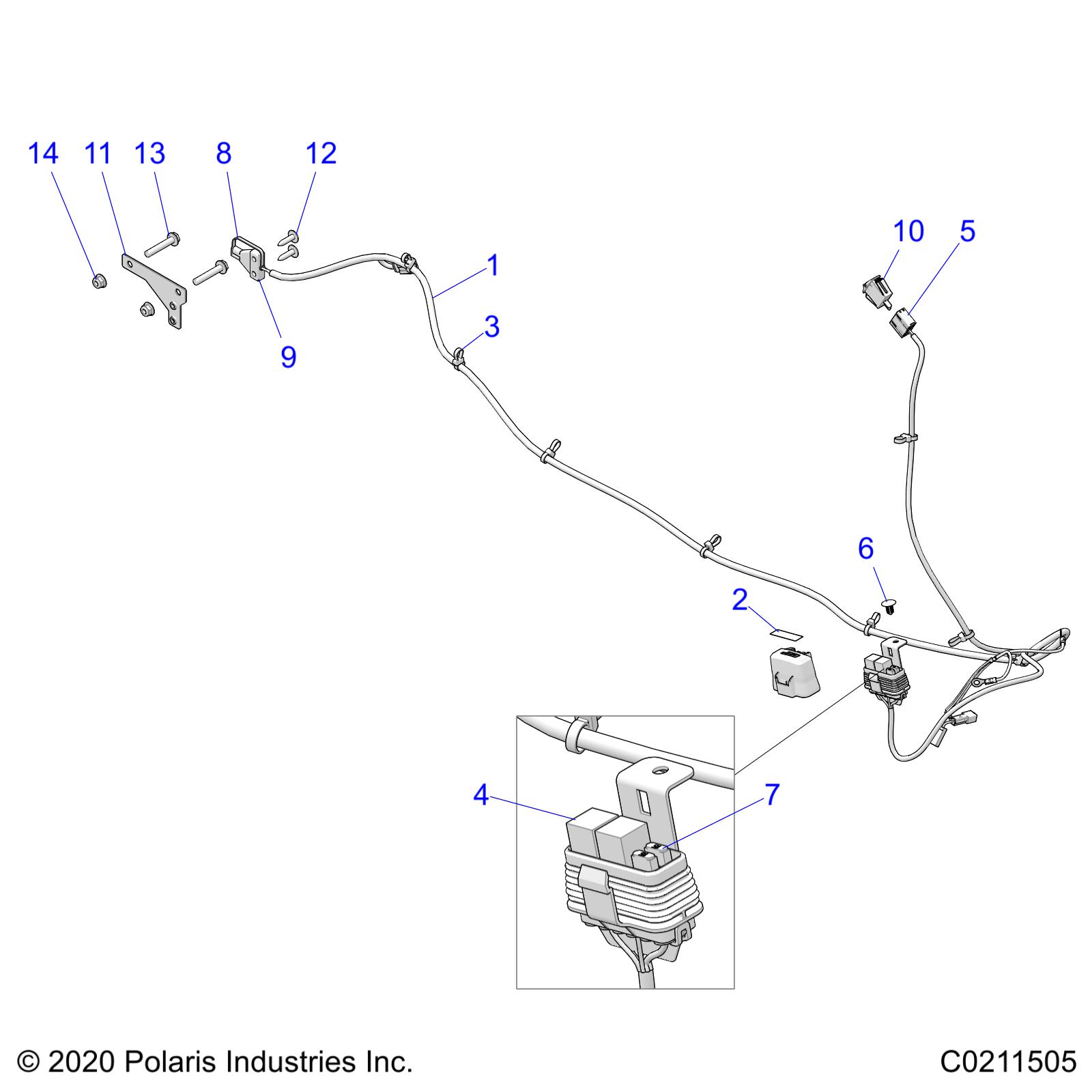 ELECTRICAL, ACCESSORY HARNESS - A22SEJ57A1/A3/A5/B1/B3/B5 (C0211505)