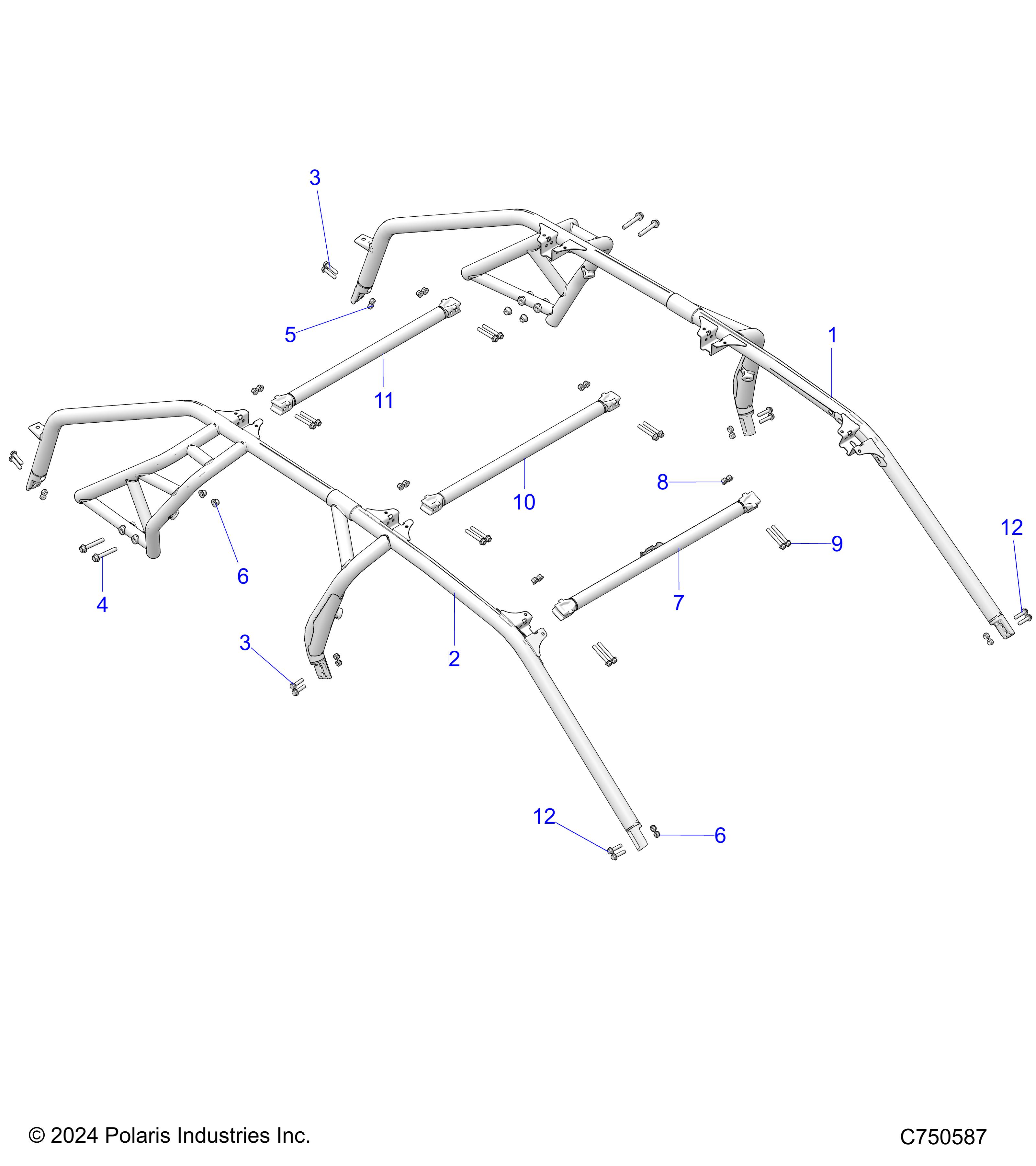 CHASSIS, CAB FRAME - Z23G4V92AL/BL (C750587)