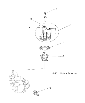 ENGINE, THERMOSTAT and COVER - R24MAA5AJ1 (49RGRTHERMO12RZR570)