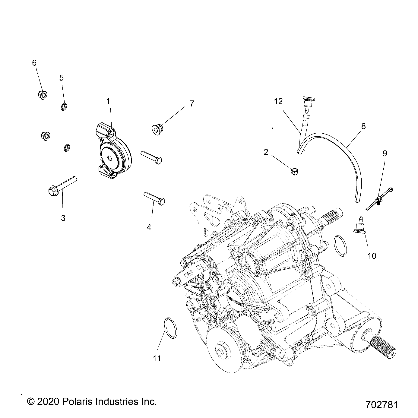 DRIVE TRAIN, MAIN GEARCASE MOUNTING - R23RRE99PJ/RRS99PK (702781)