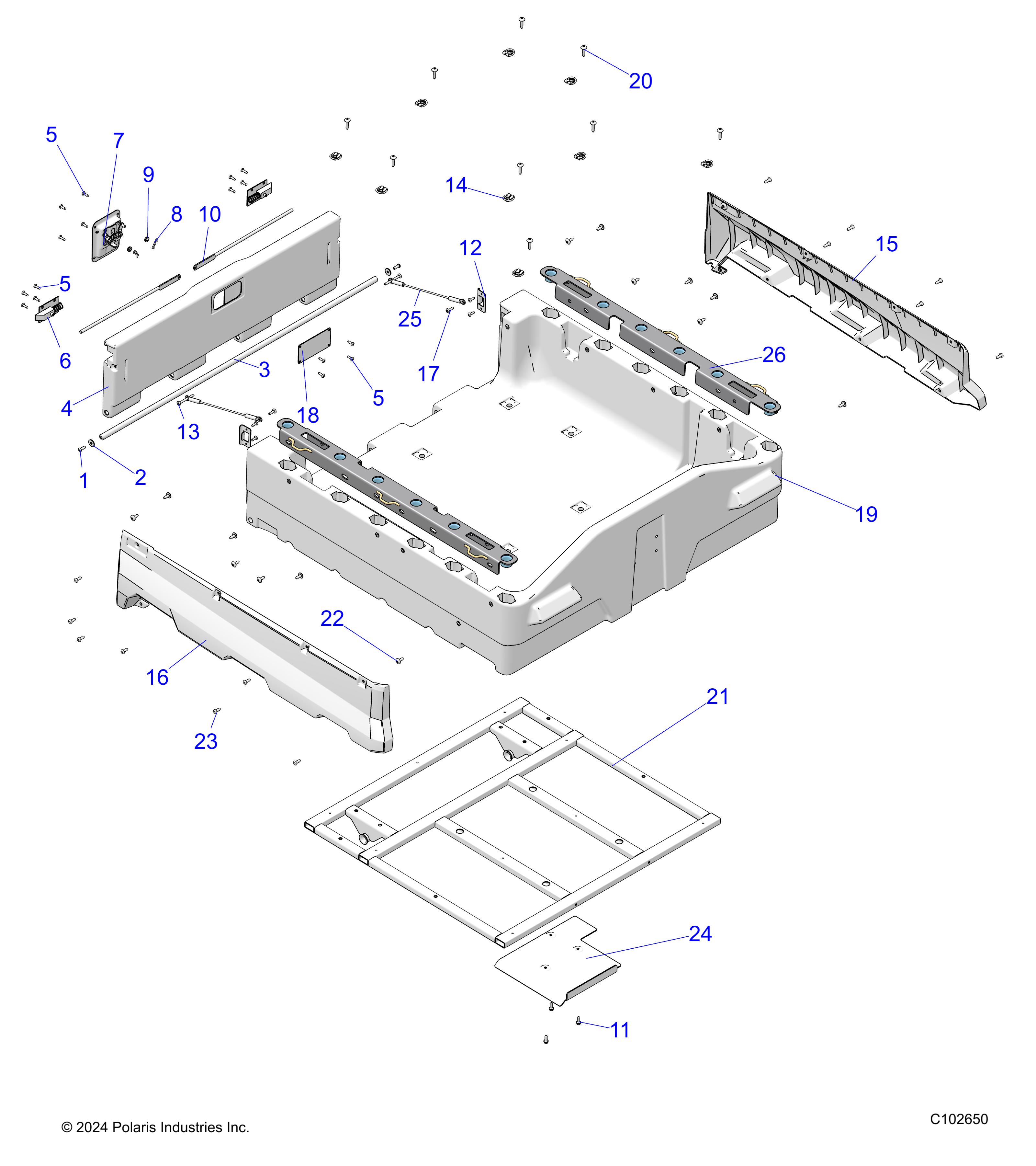 BODY, DUMP BOX - A25SKE57C1/CK (C102650)