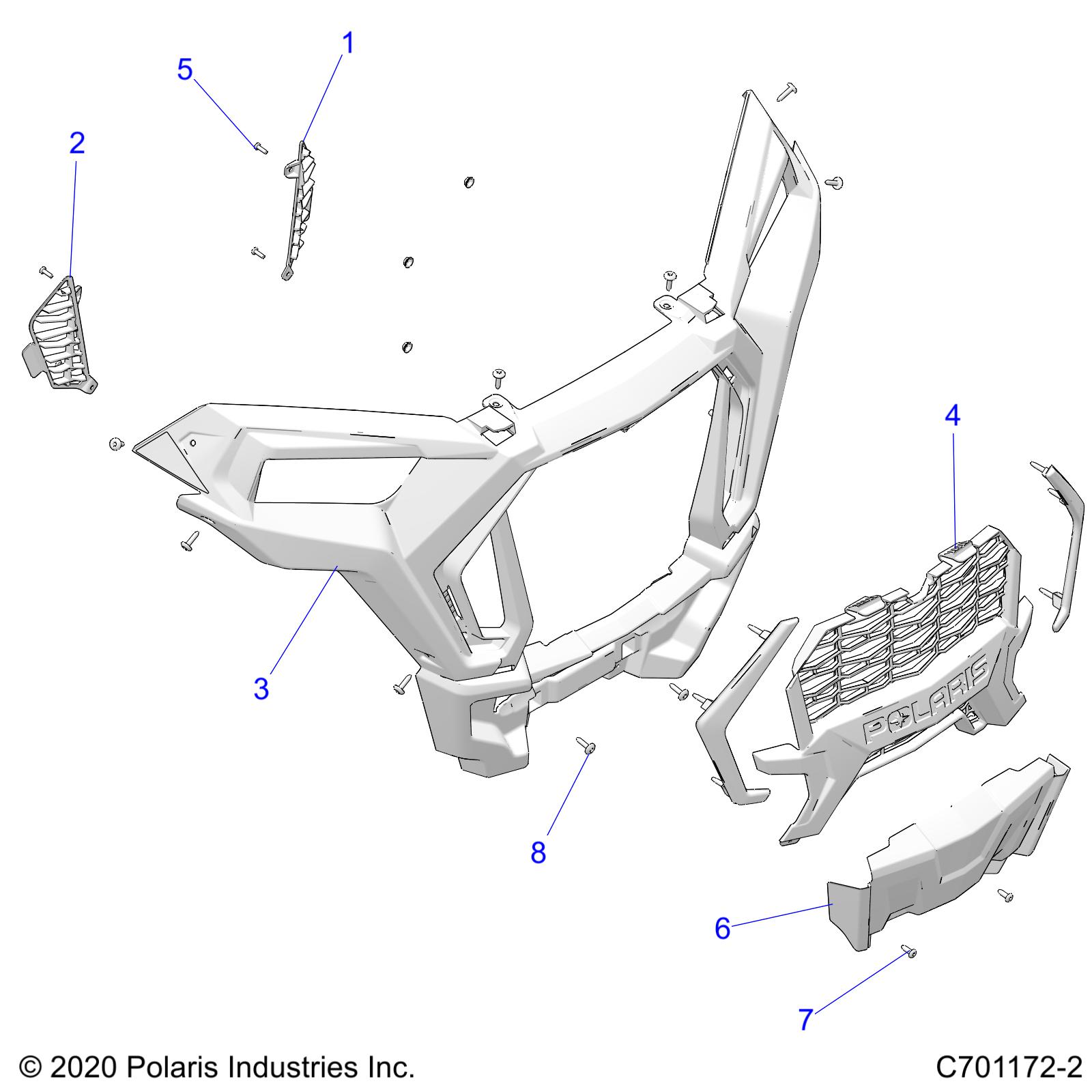 BODY, FRONT BUMPER -  Z21NAM99AG (C701172-2)