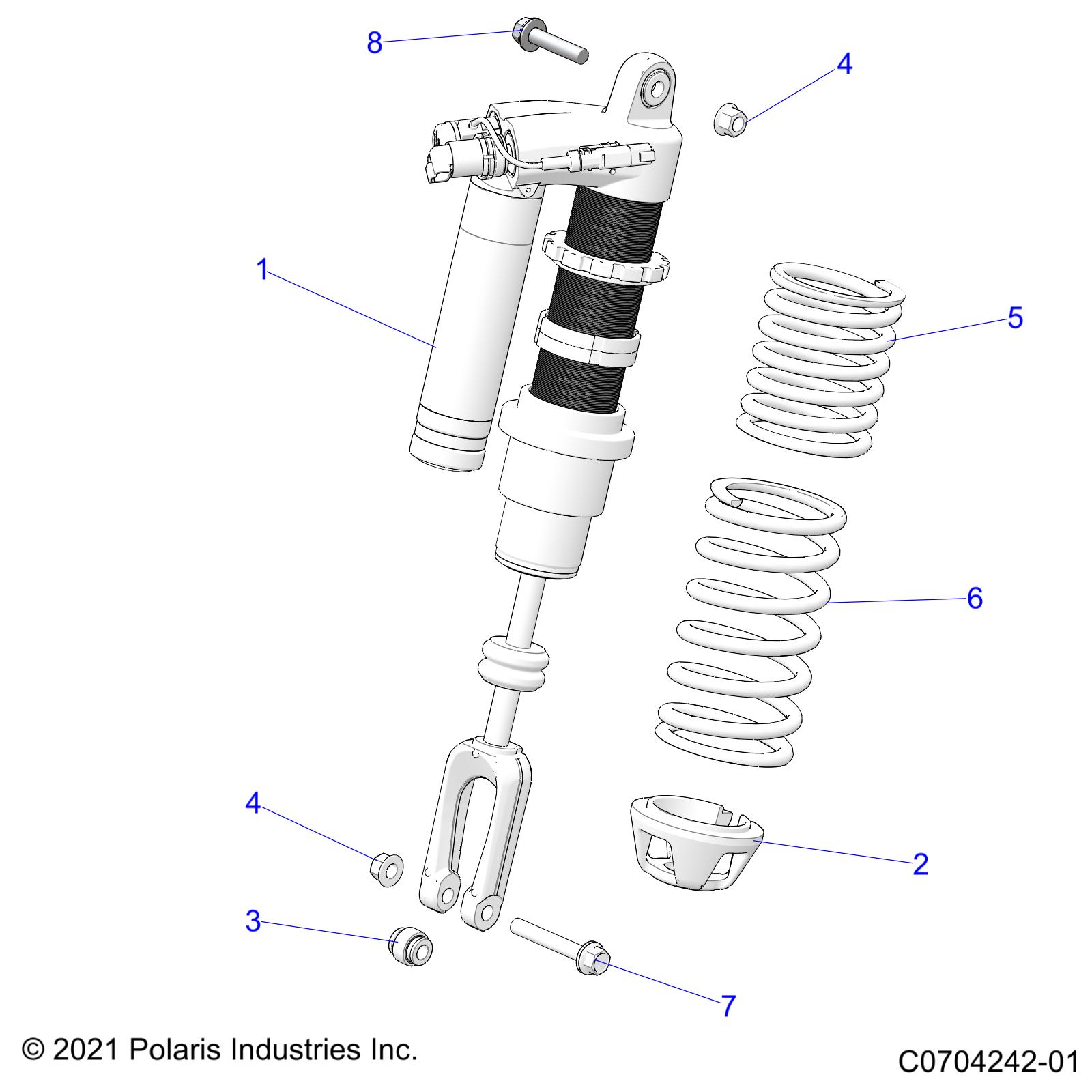 SUSPENSION, FRONT SHOCK MOUNTING - Z23RML2KAJ/BJ/AK/BK (C0702881-3)