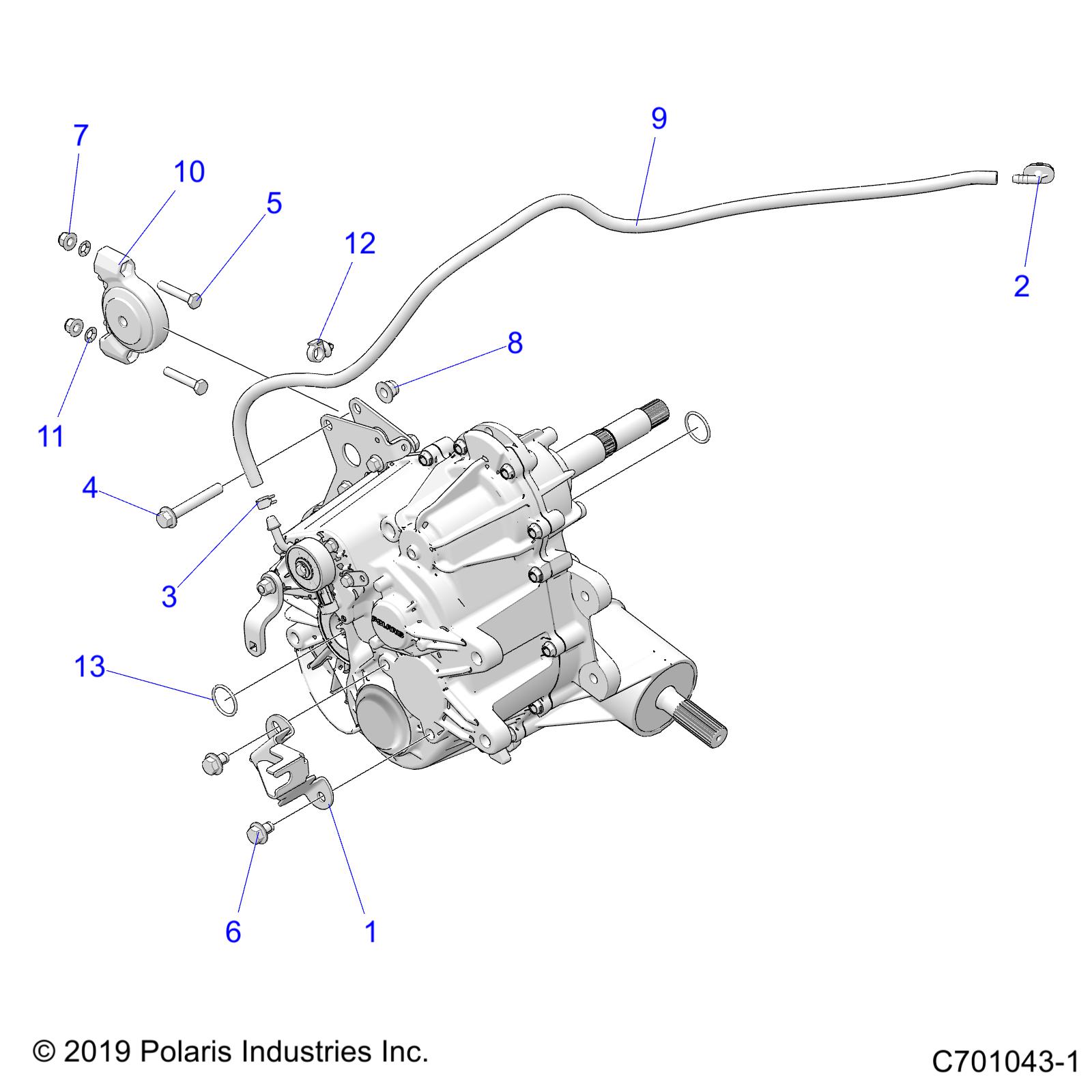 DRIVE TRAIN, MAIN GEARCASE MOUNTING- Z21CHA57A2/E57AK (C701043-1)