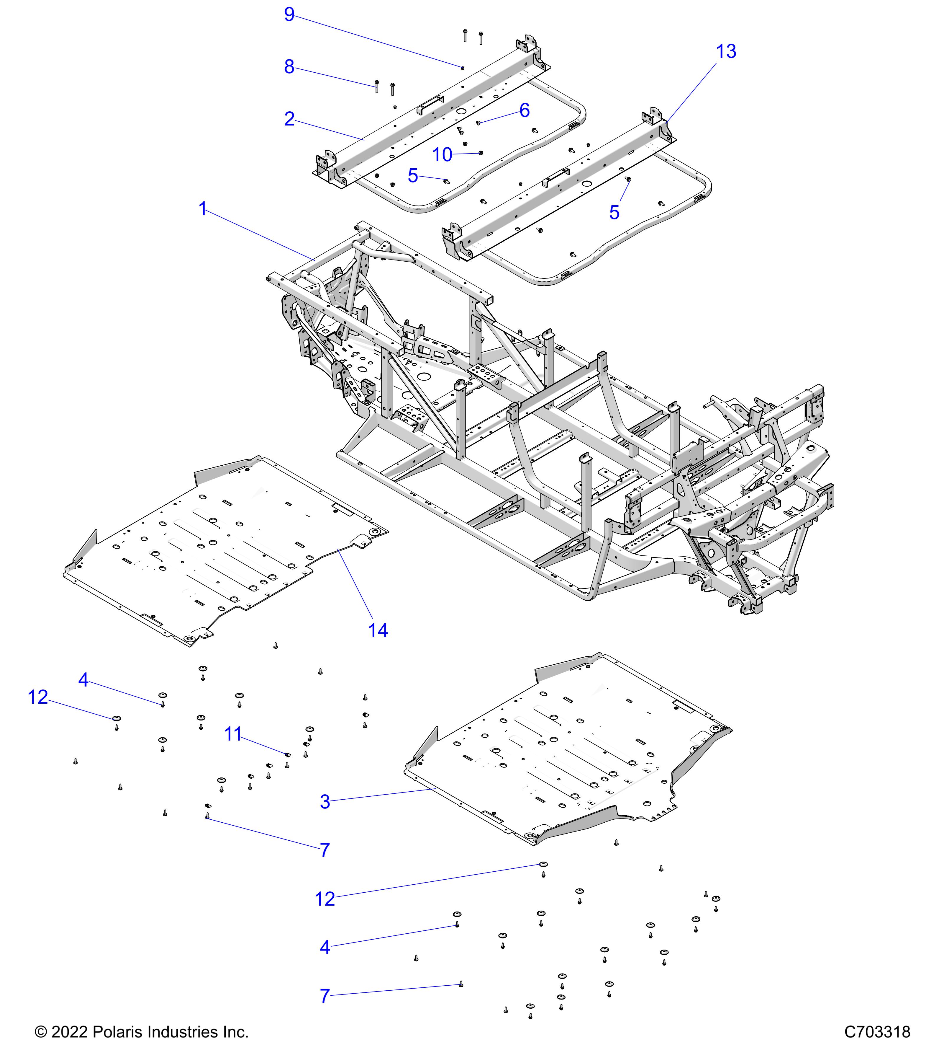 CHASSIS, FRAME - D25M4A57B4/G57B4/U57B4/W57B4 (C703318)