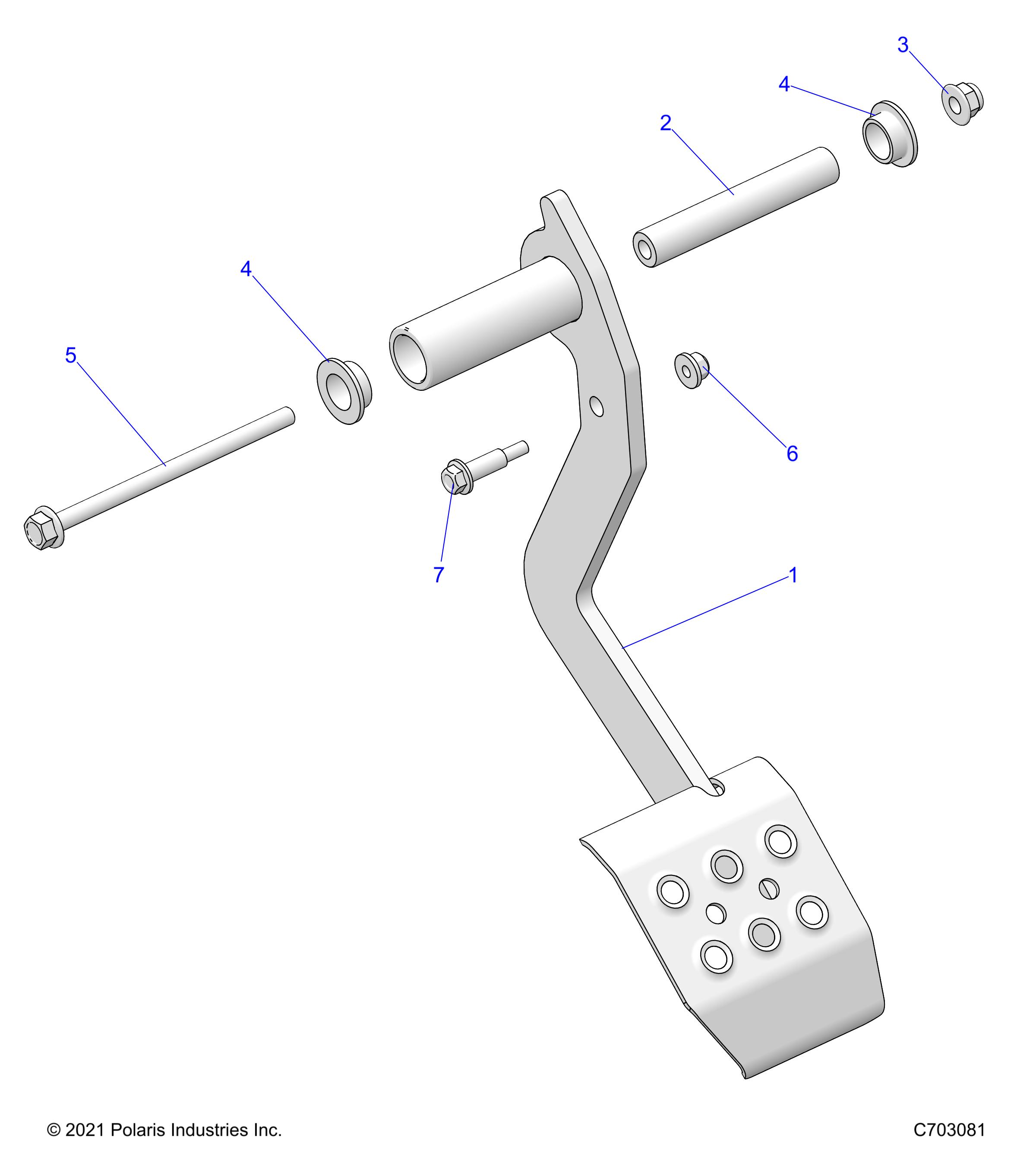 BRAKES, PEDAL - Z24NME99A2/B2 (C703081)