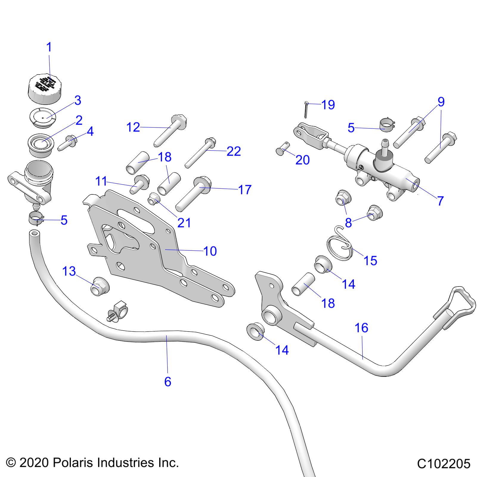 BRAKES, BRAKE PEDAL and MASTER CYLINDER - A25SLE95PN (C102205)