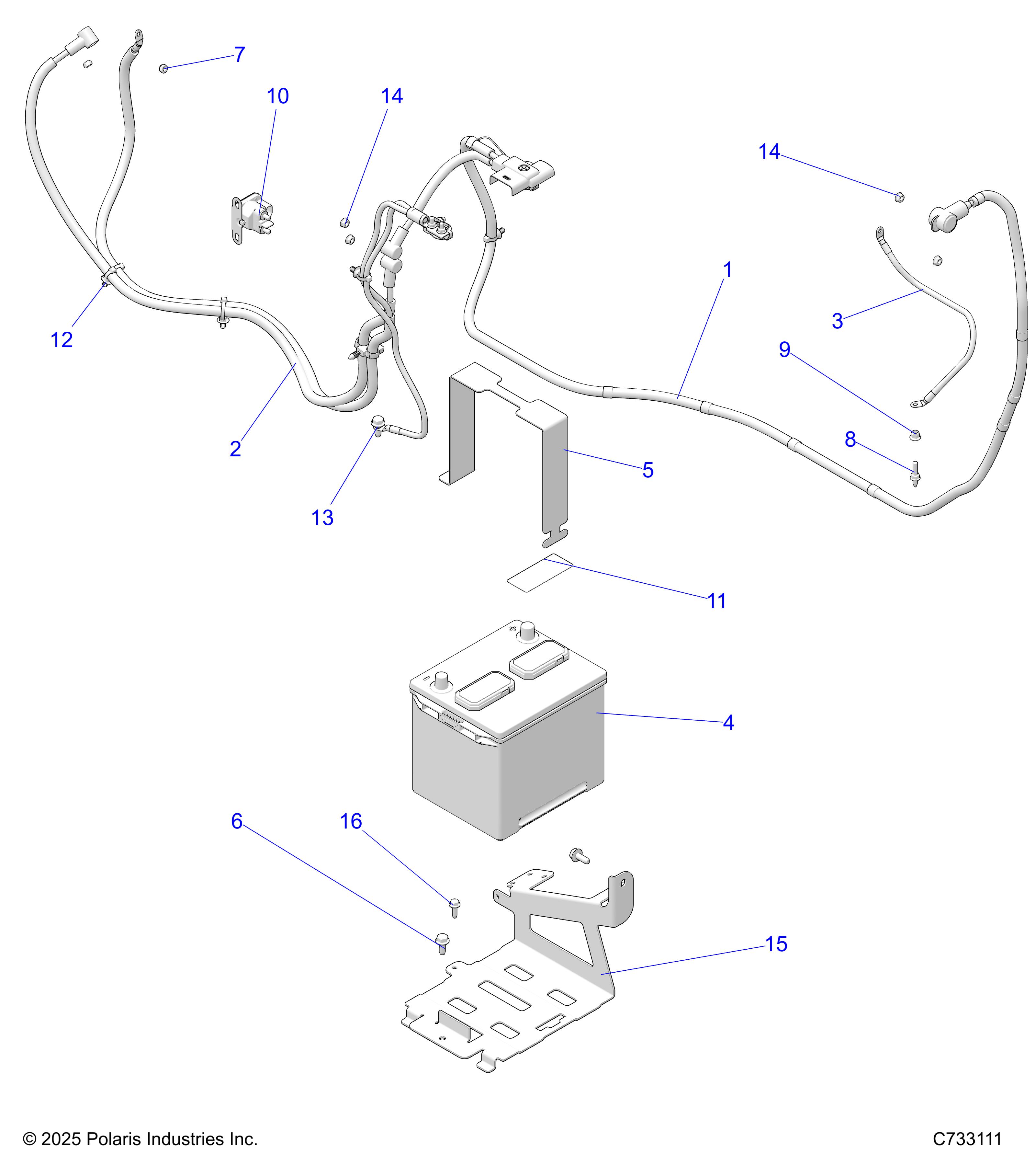 ELECTRICAL, BATTERY - R25RSE99NP (C733111)