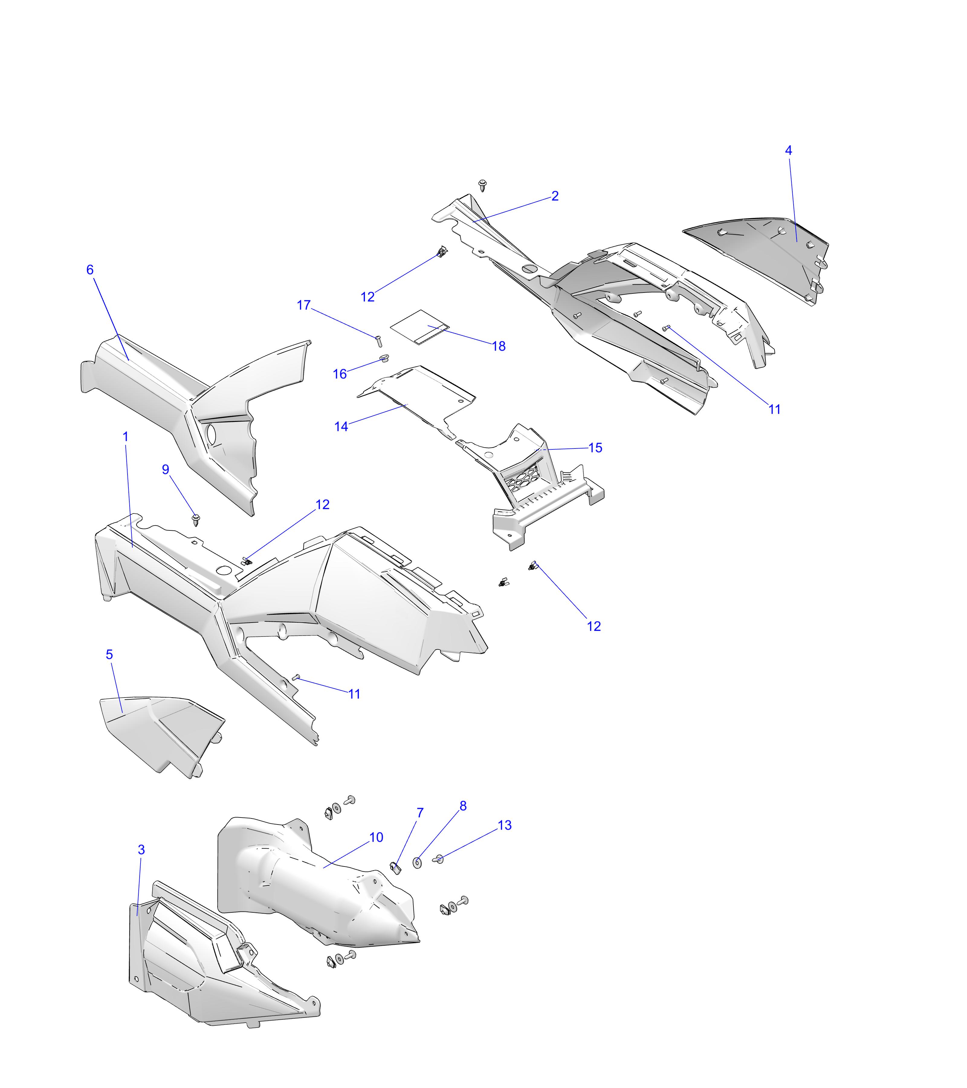 BODY, SIDE PANELS and COVERS - A25SXR95AM (C102701)