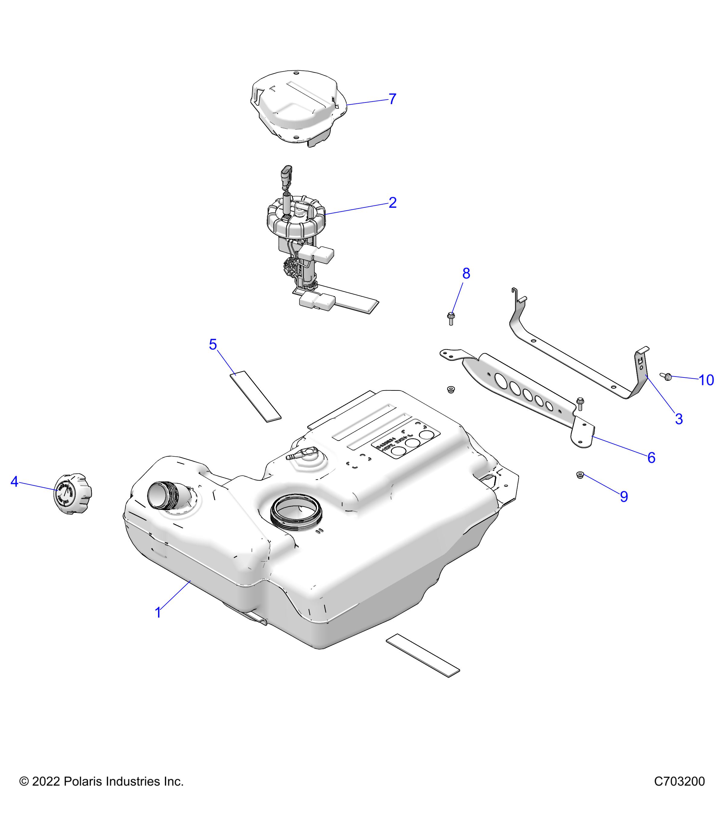 FUEL SYSTEM, TANK - Z23NAE99A/99B (C703200)