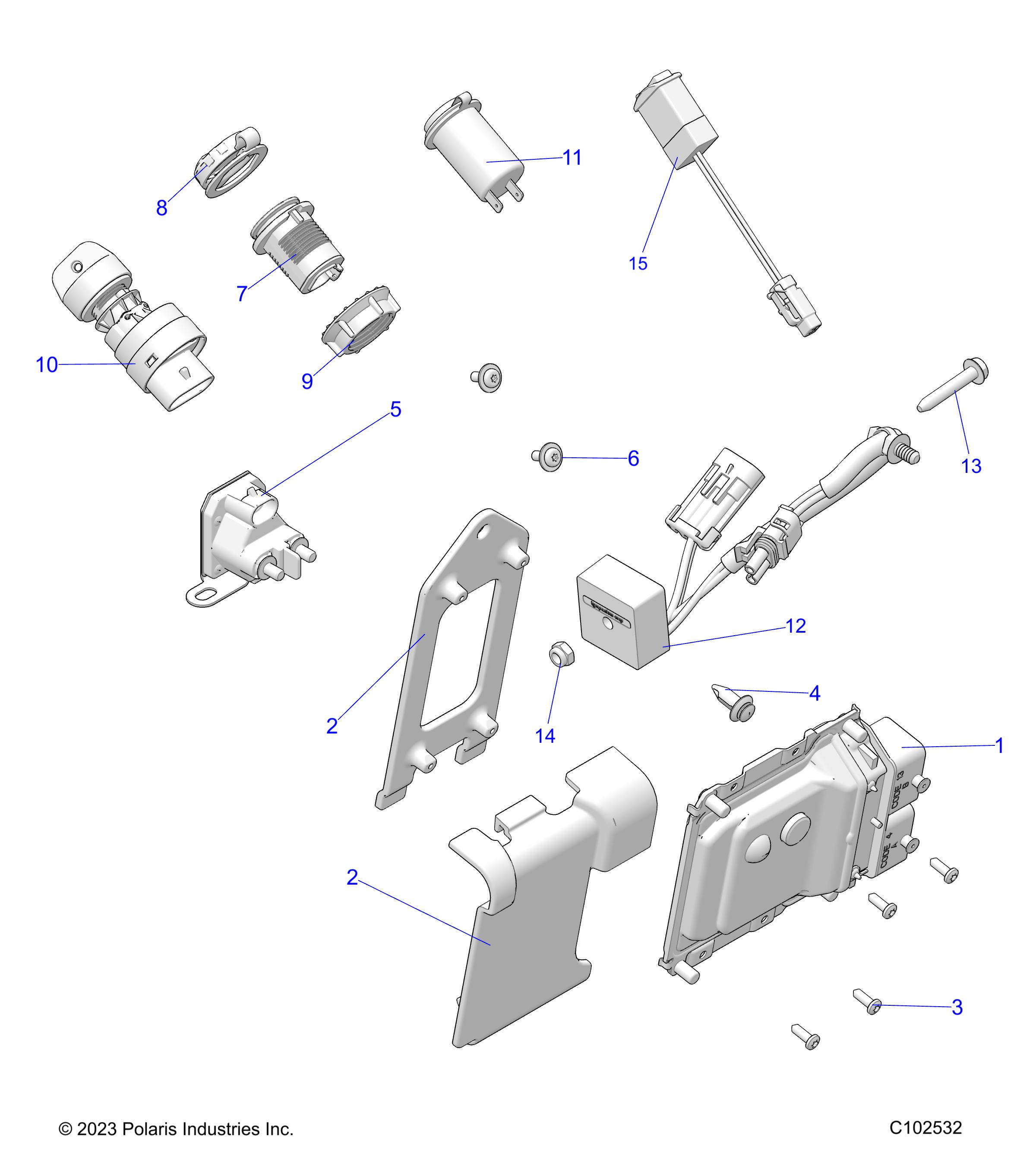 ELECTRICAL, SWITCHES, SENSORS and ECM - A25SWE57AL (C102532)