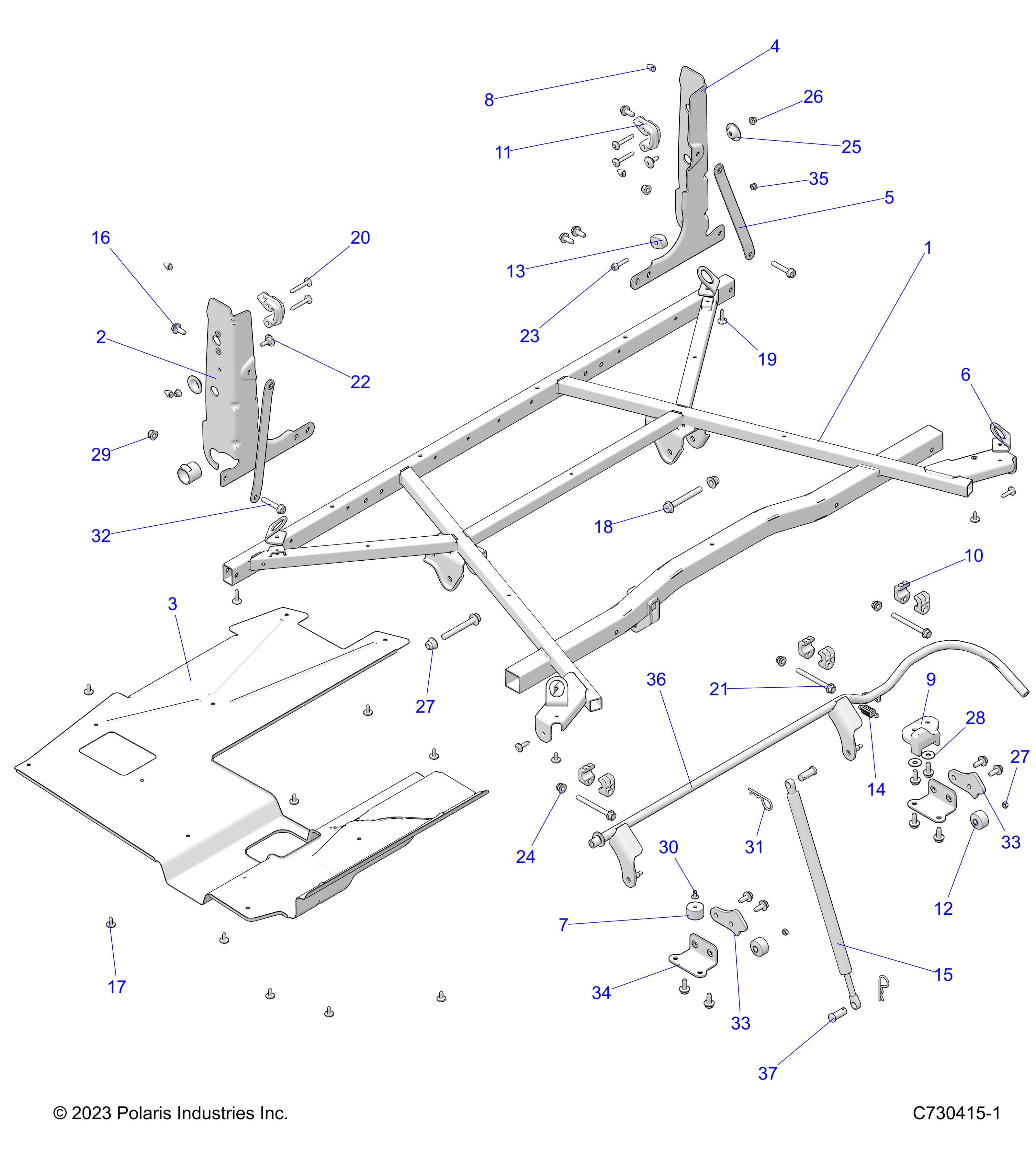 BODY, BOX MOUNTING - R23MAA57P1/SPK (C730415-1)