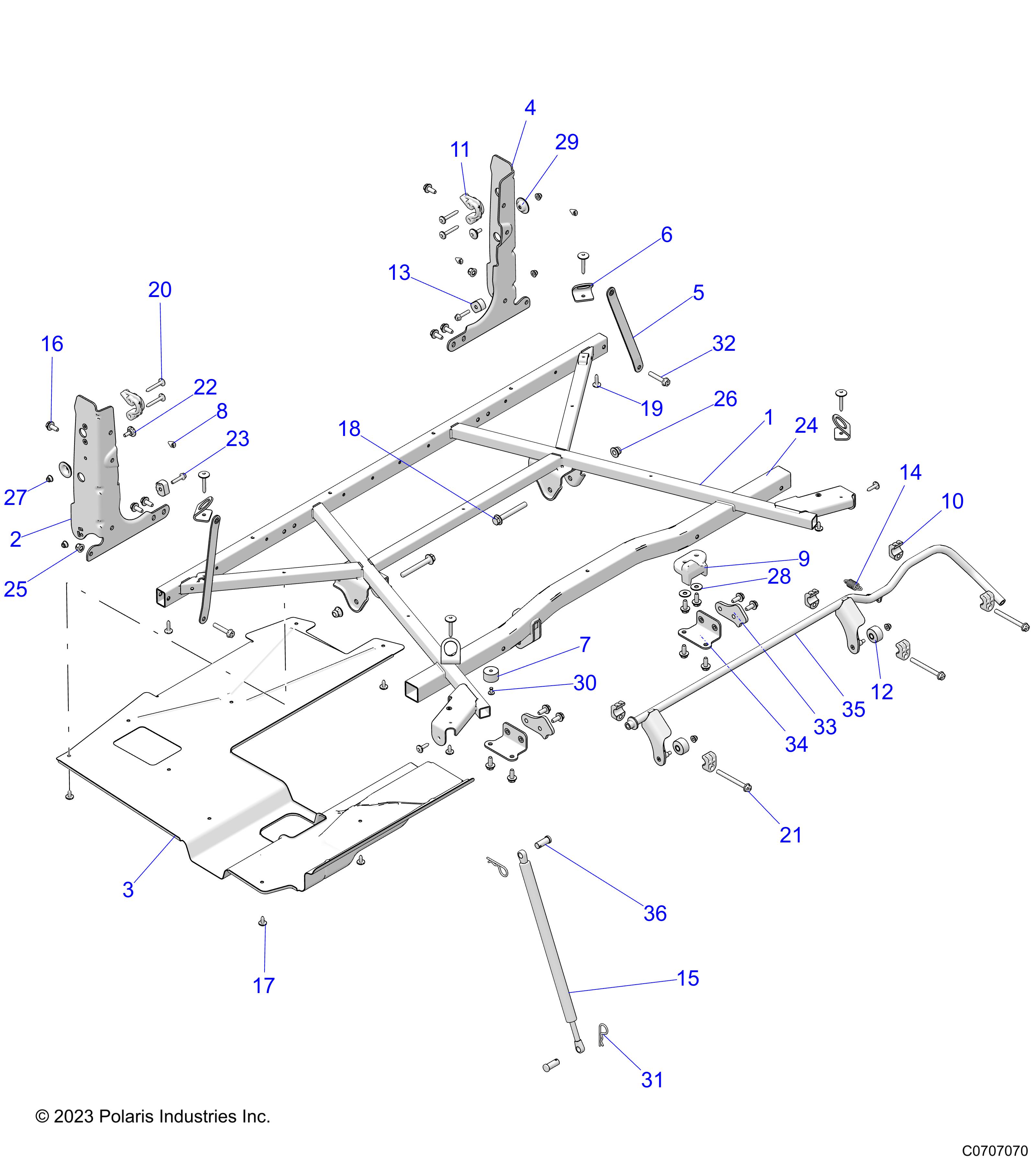 BODY, BOX MOUNTING - D24M2A57B4/G57B4/U57B4/W57B4 (C0707070)