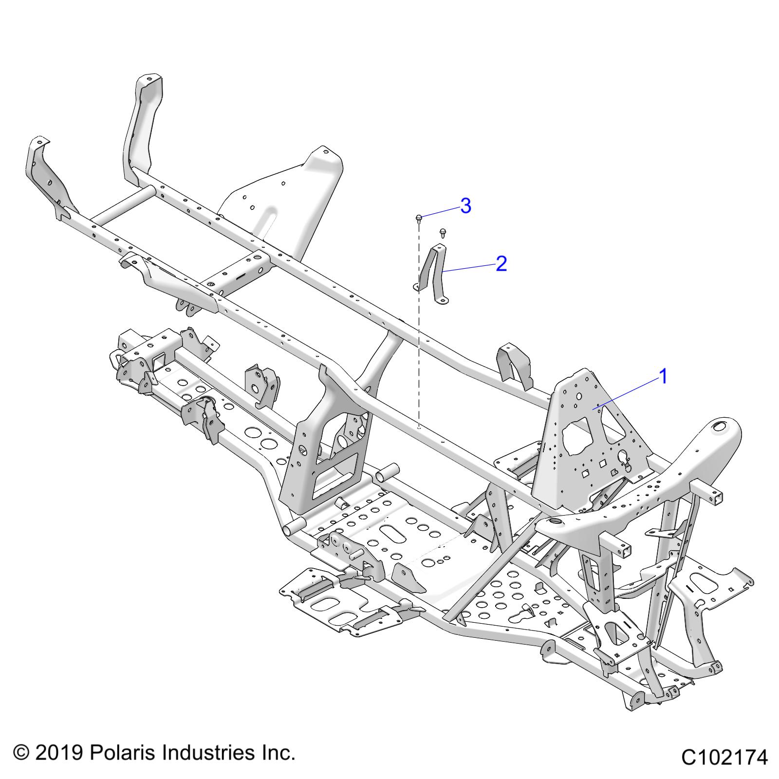 CHASSIS, FRAME - A23SDE57P4 (C102174)